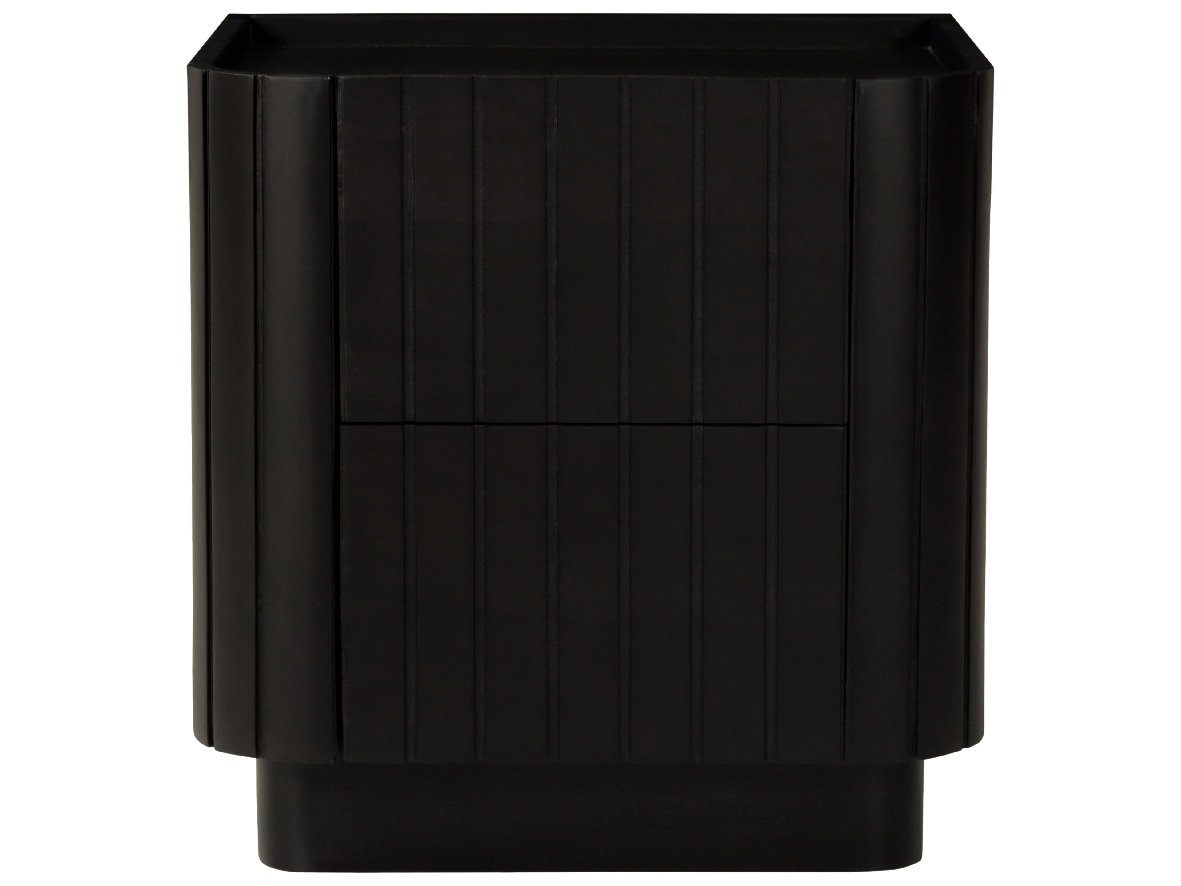 Moe's Home Povera 2-Drawers Acacia Wood Nightstand