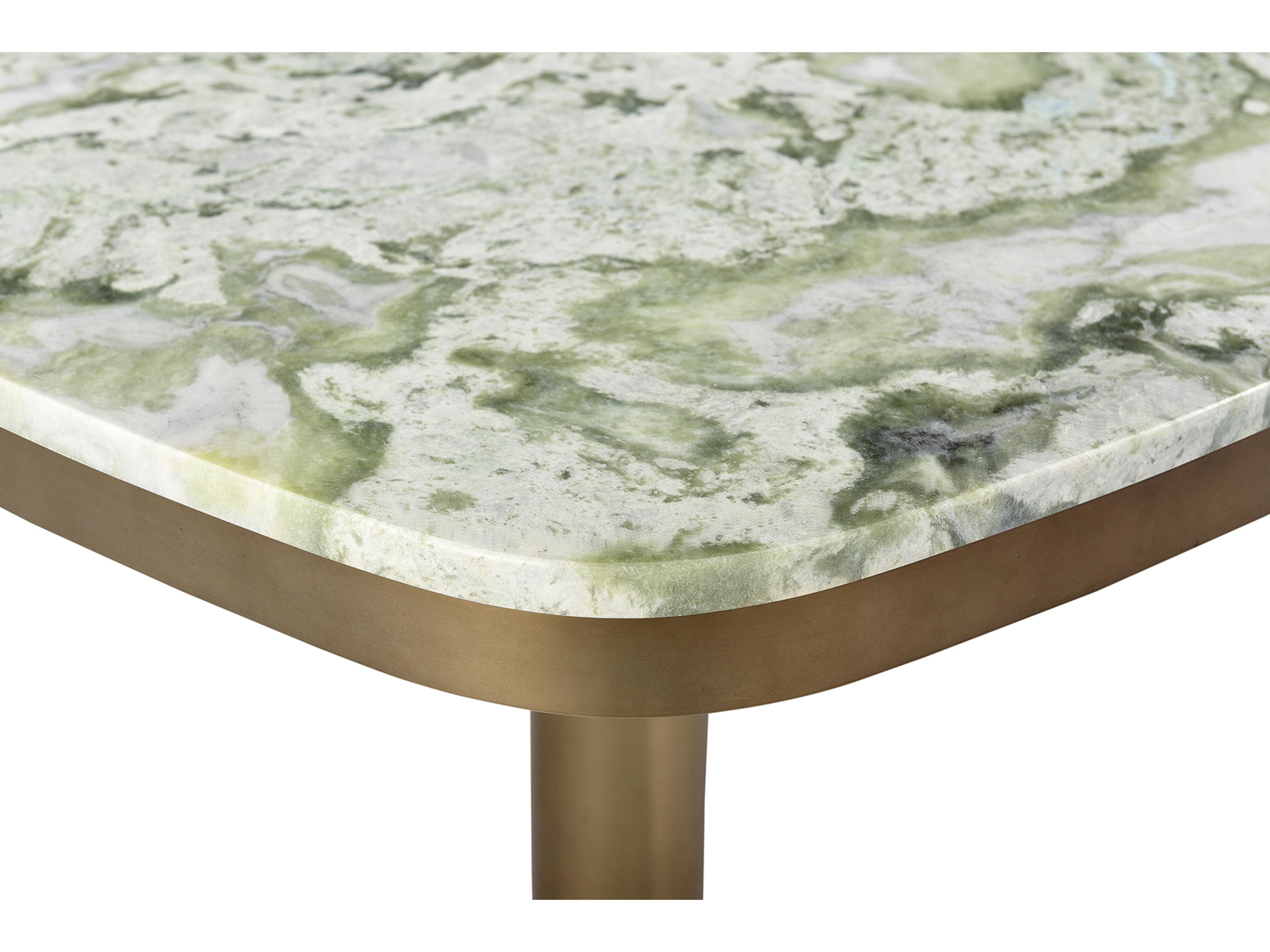 Moe's Home Celeste Cafe Table Green Onyx Marble