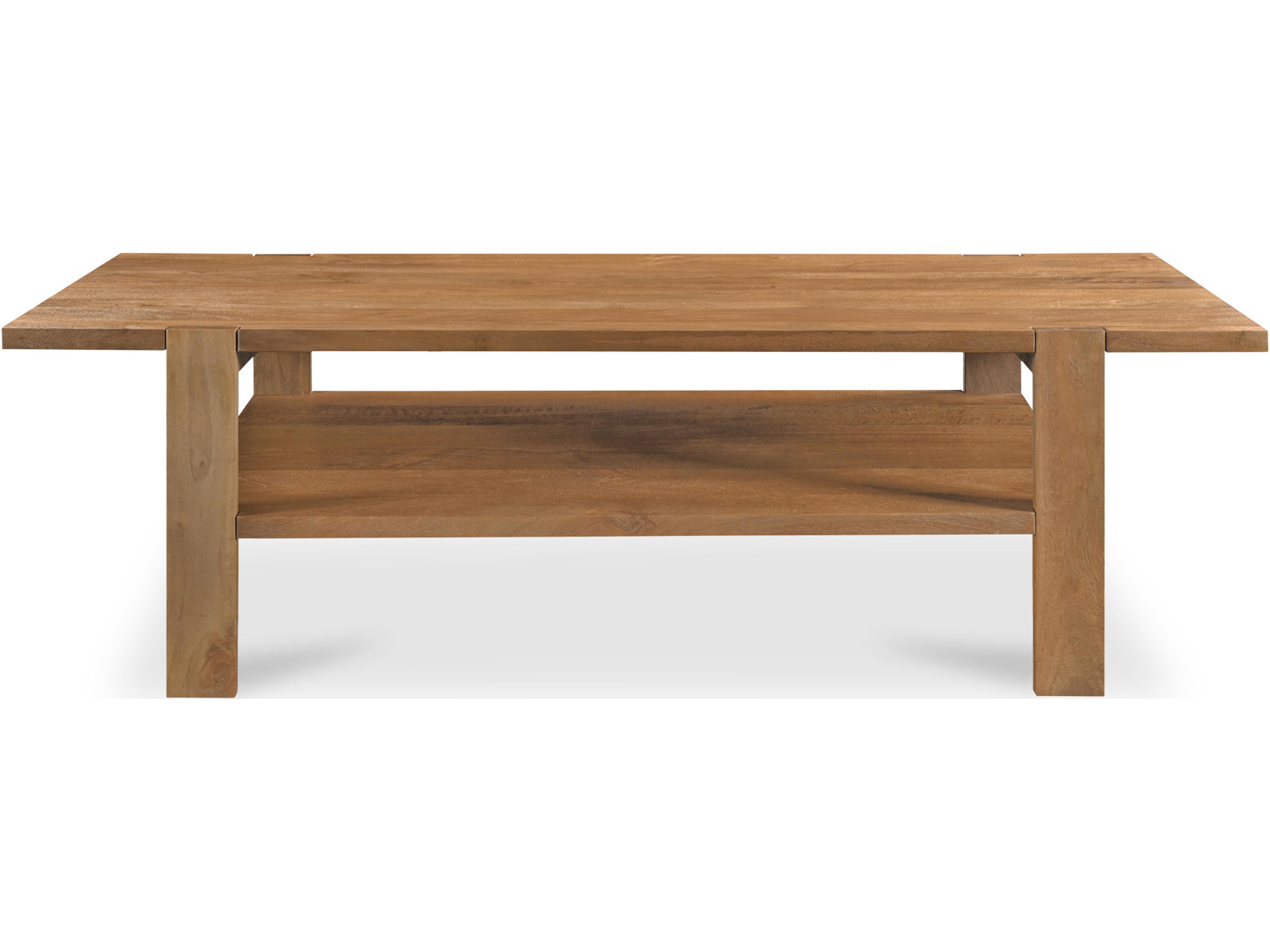Workshop Rectangular Wood Brown Coffee Table