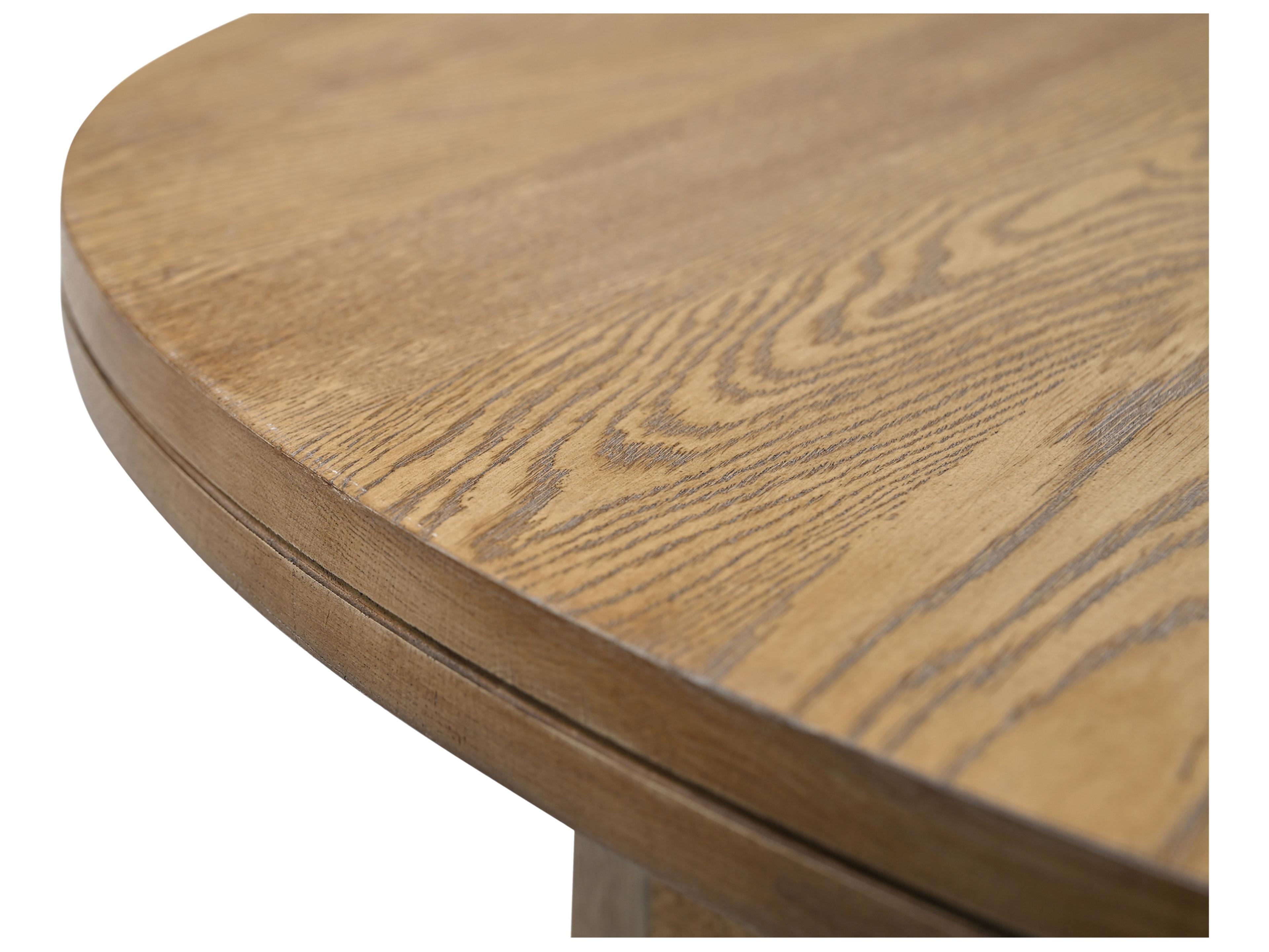 Moe's Home Joel Round Wood Natural Dining Table