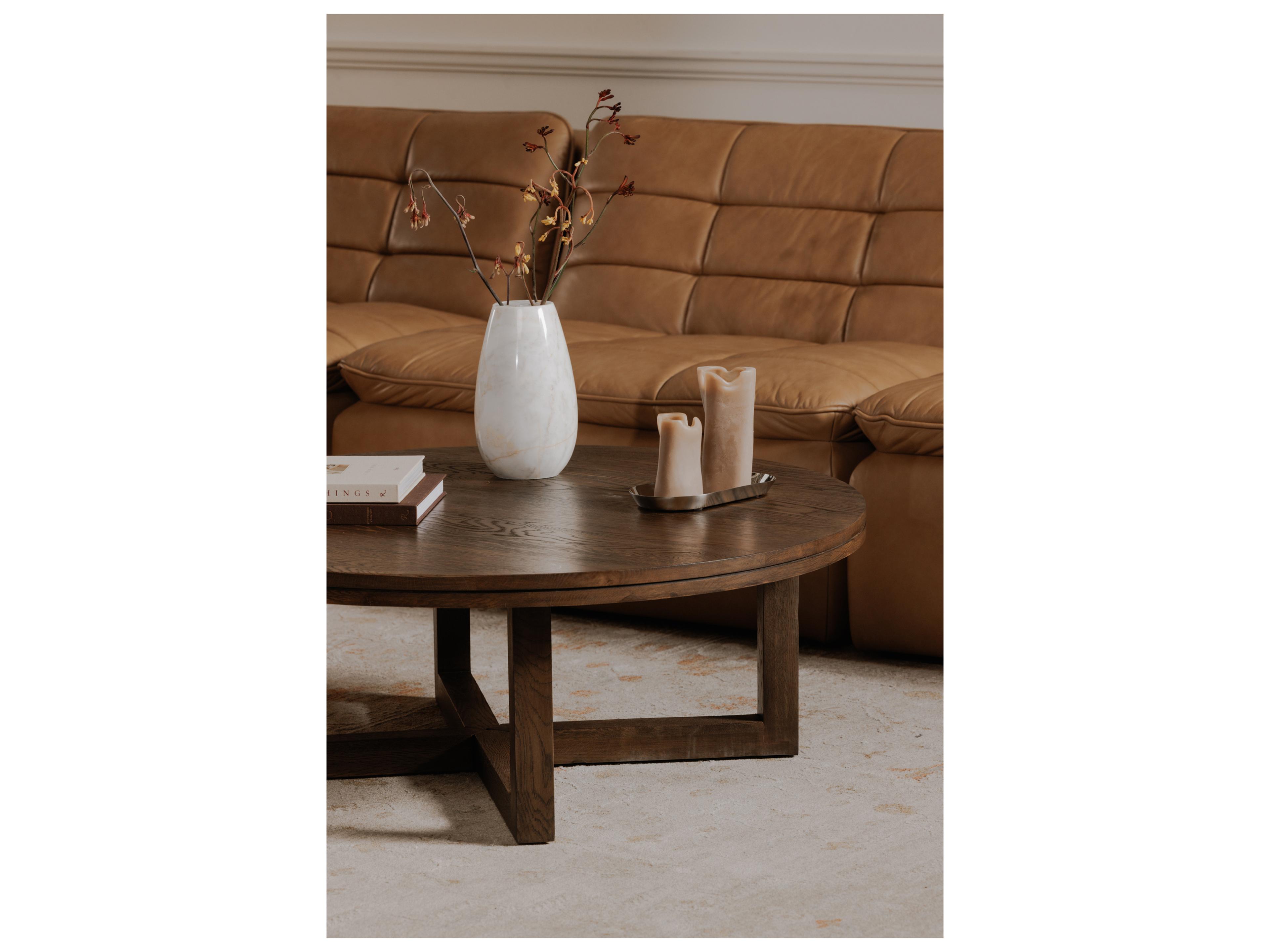 Moe's Home Joel Round Wood Coffee Table