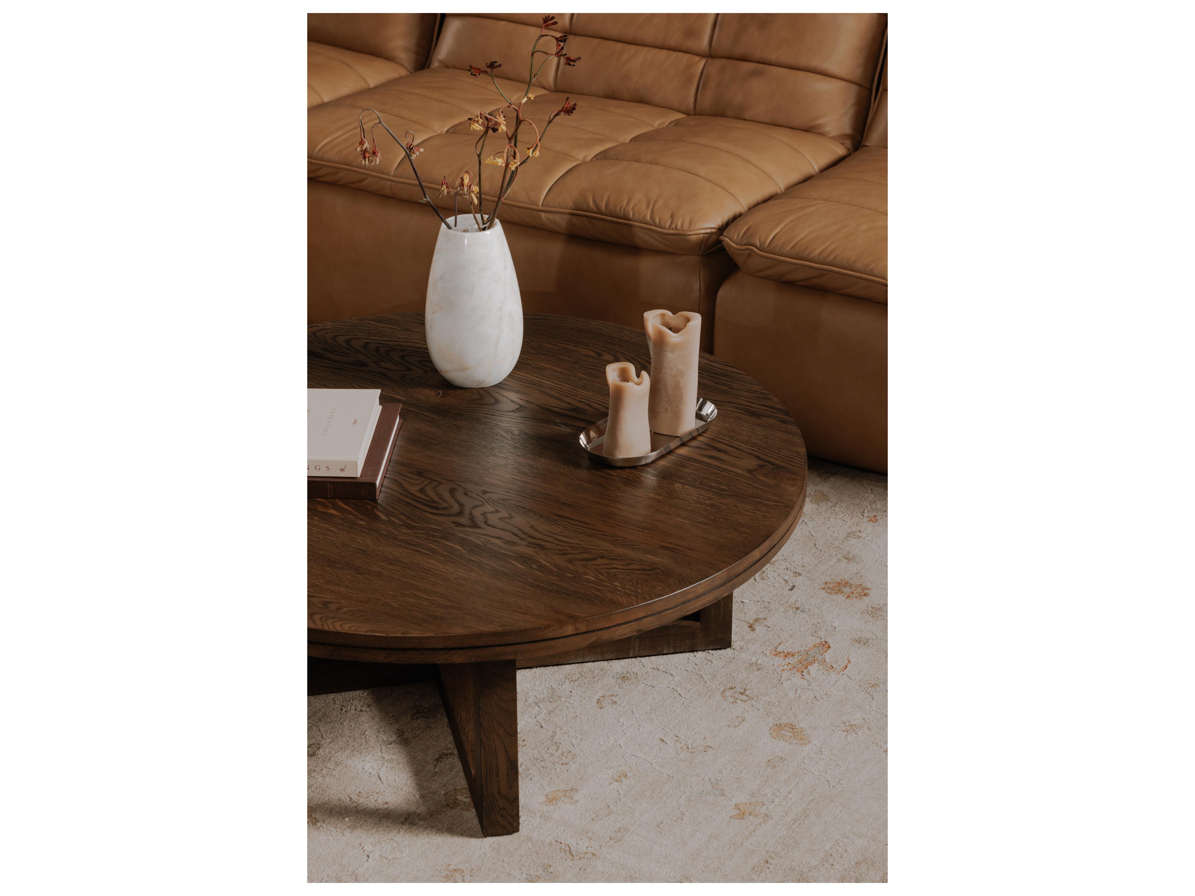 Moe's Home Joel Round Wood Coffee Table