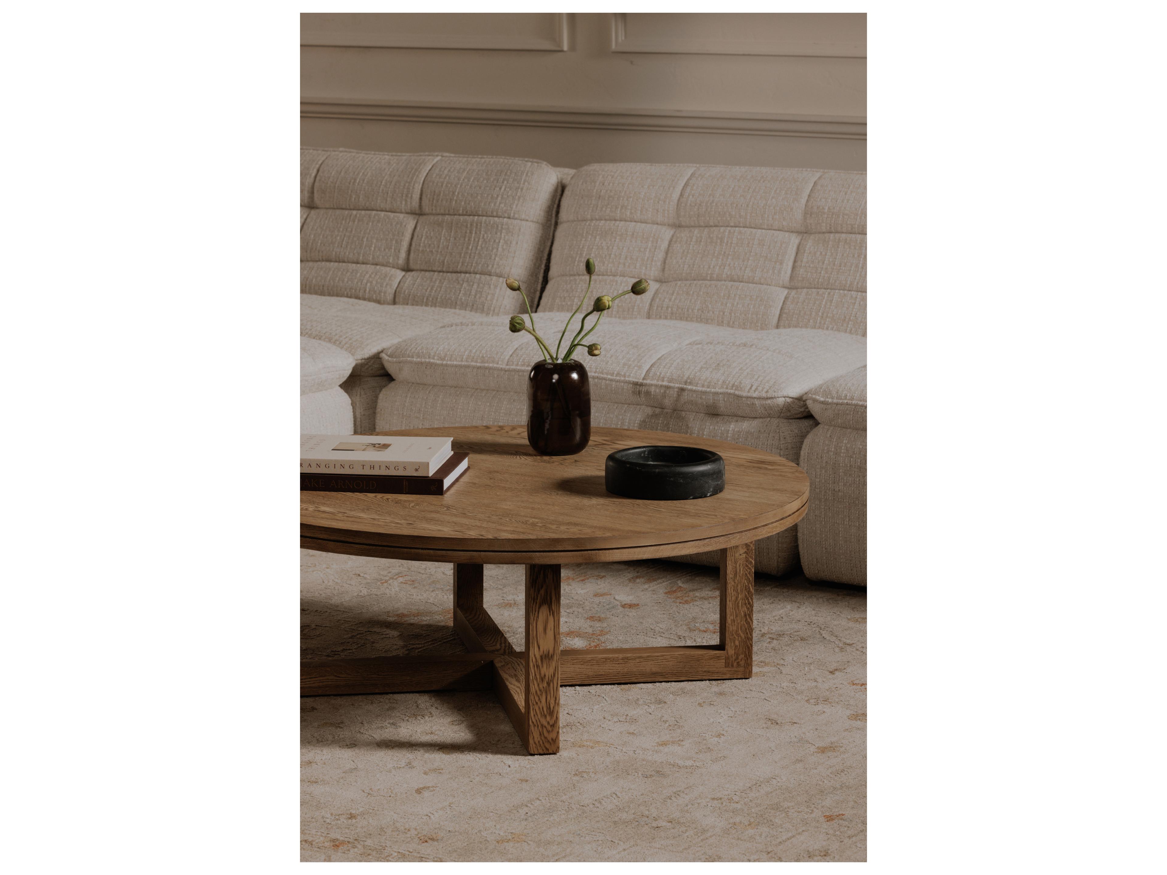 Moe's Home Joel Round Wood Coffee Table