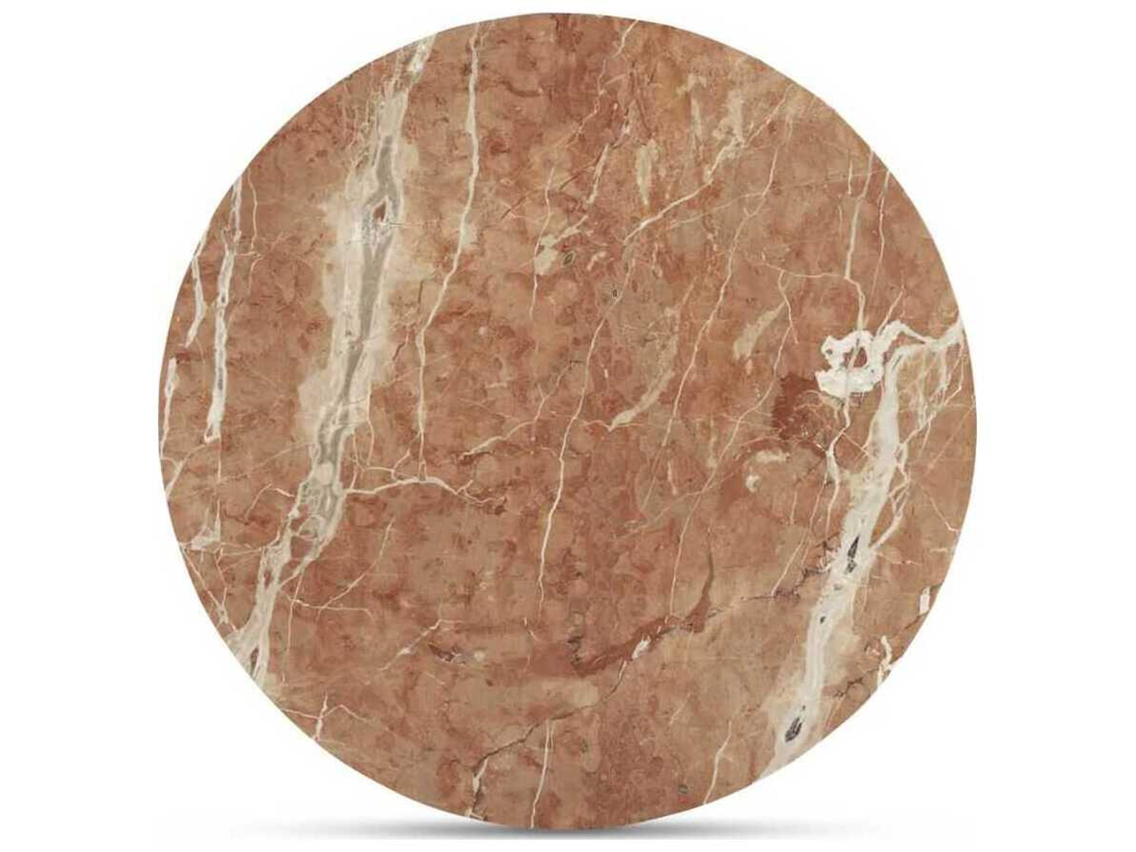 Moe's Home Sage Round Marble Red Dining Table