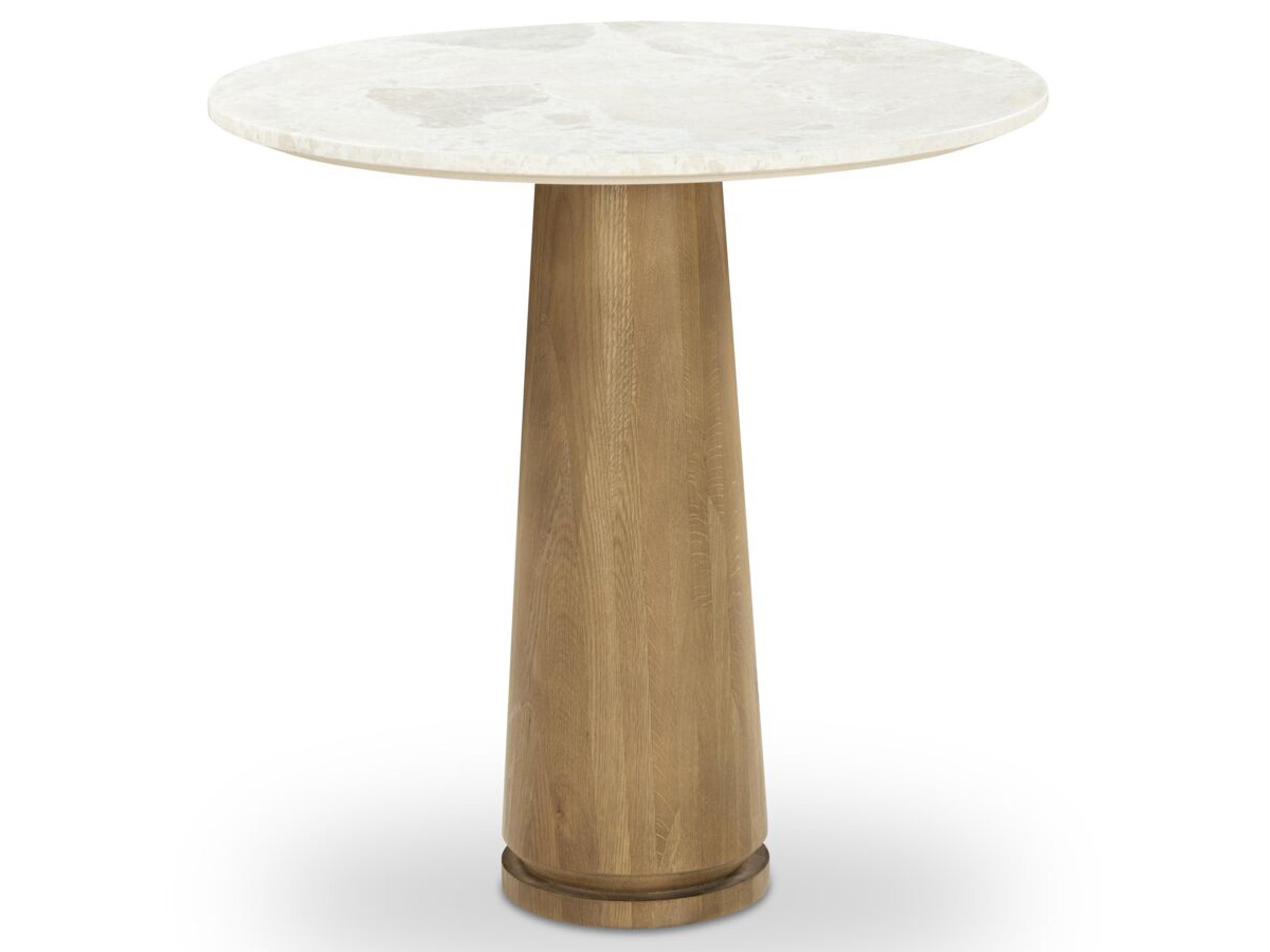 Sage Round Marble Beige Dining Table