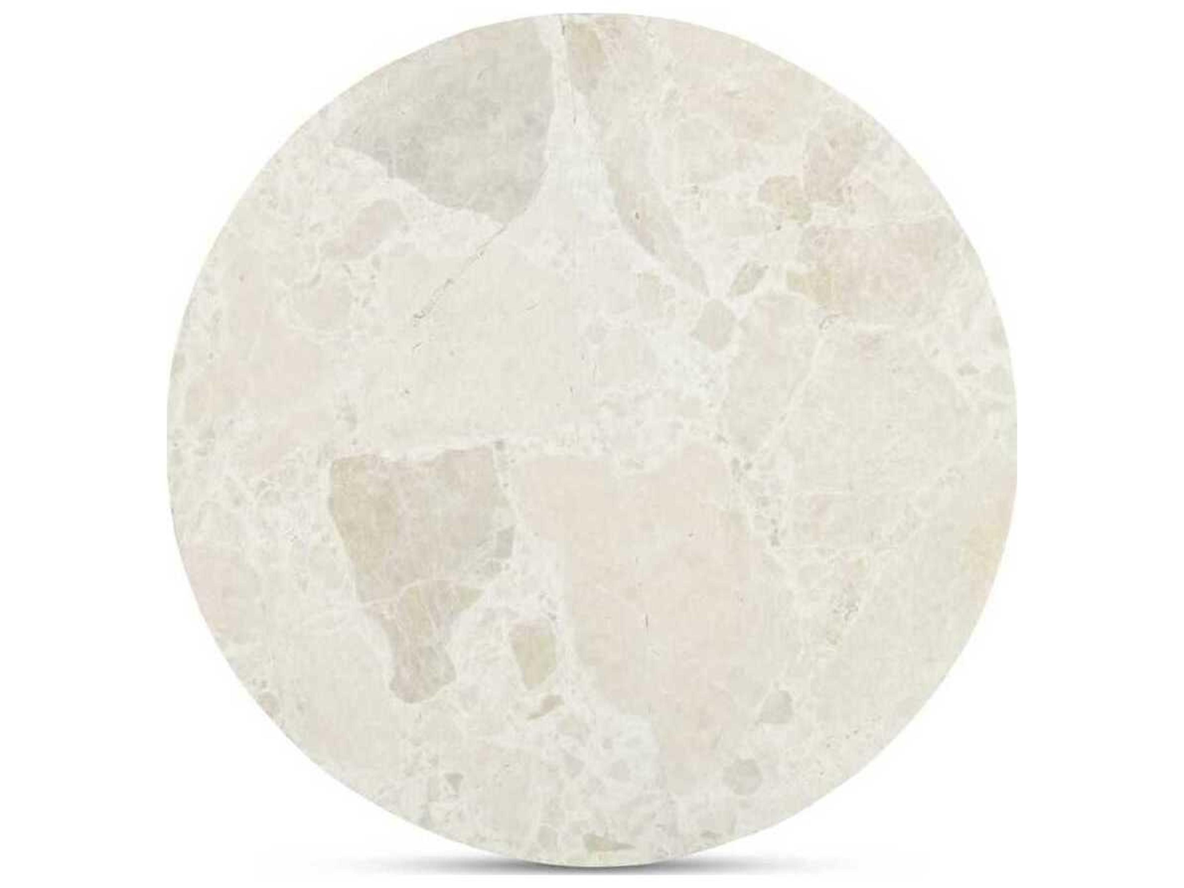 Moe's Home Sage Round Marble Beige Dining Table