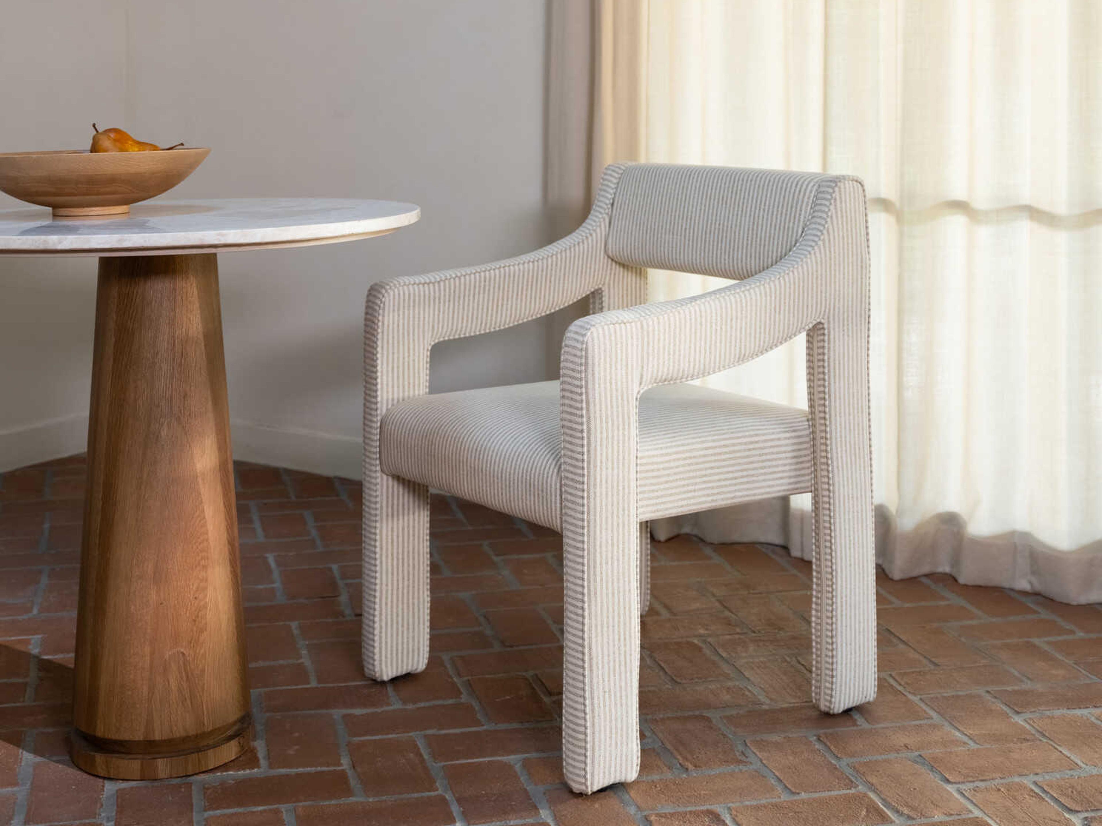 Moe's Home Sage Round Marble Beige Dining Table