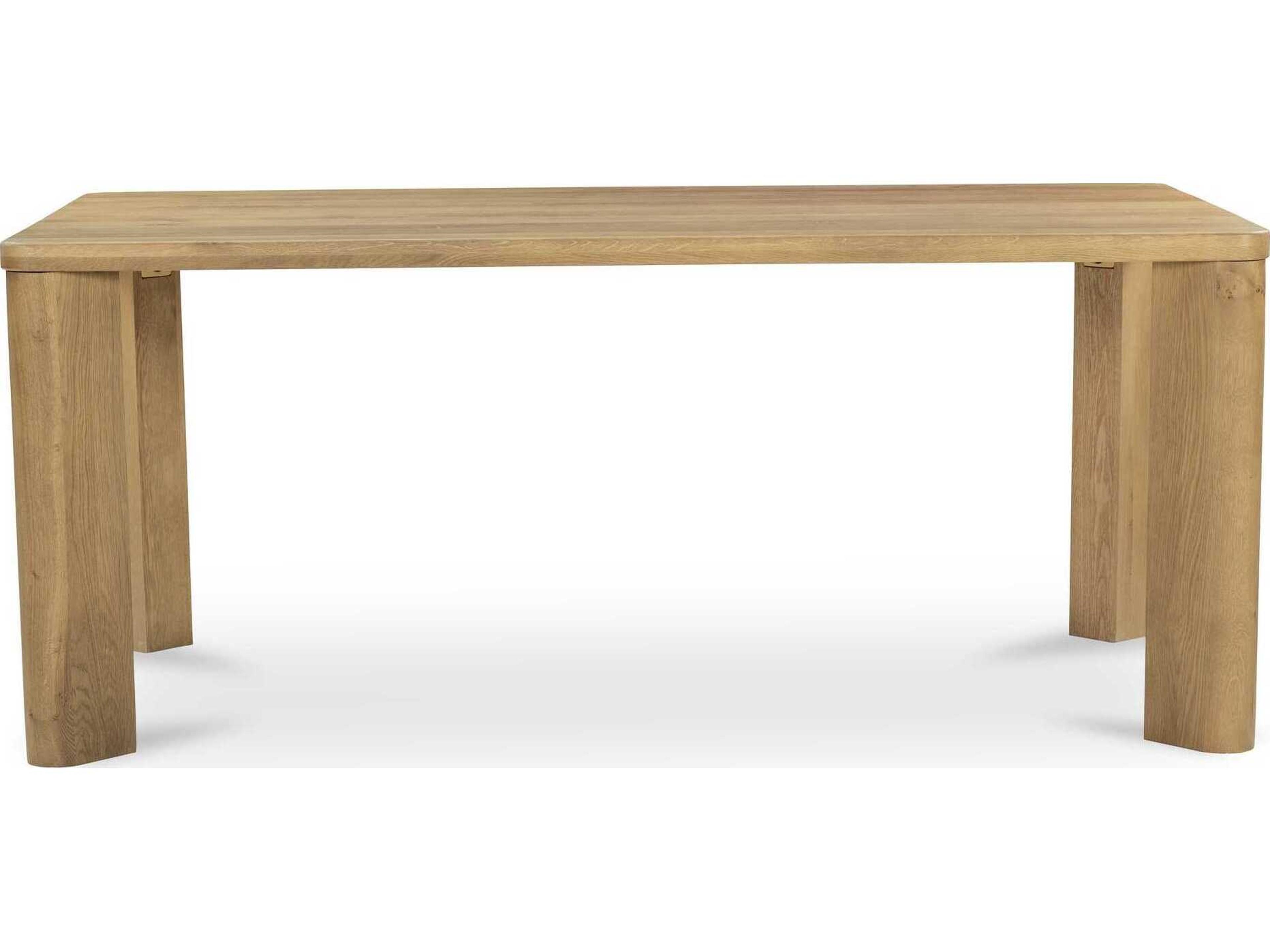 Moe's Home Segment Rectangular Wood Brown Dining Table