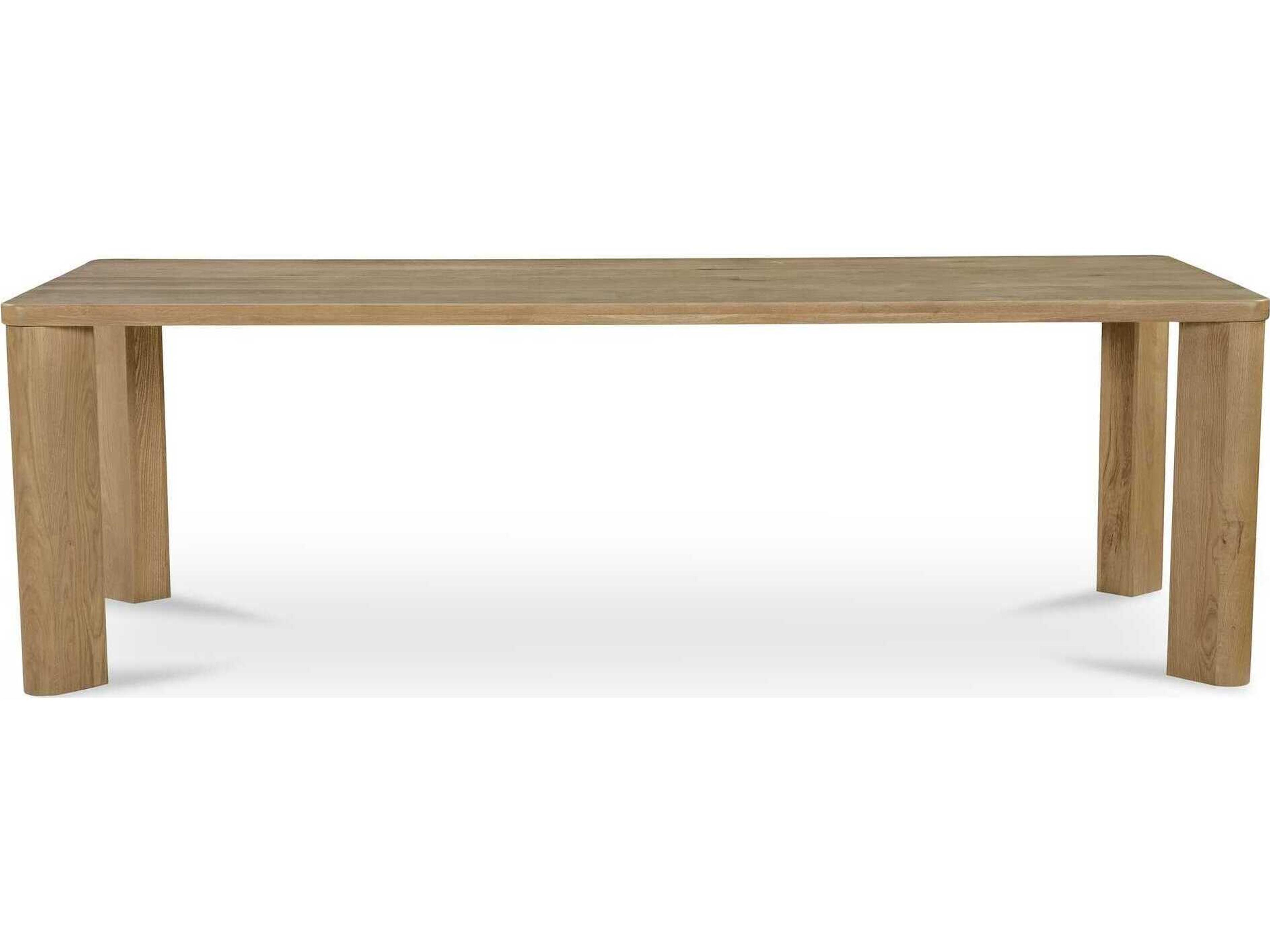 Moe's Home Segment Rectangular Wood Brown Dining Table