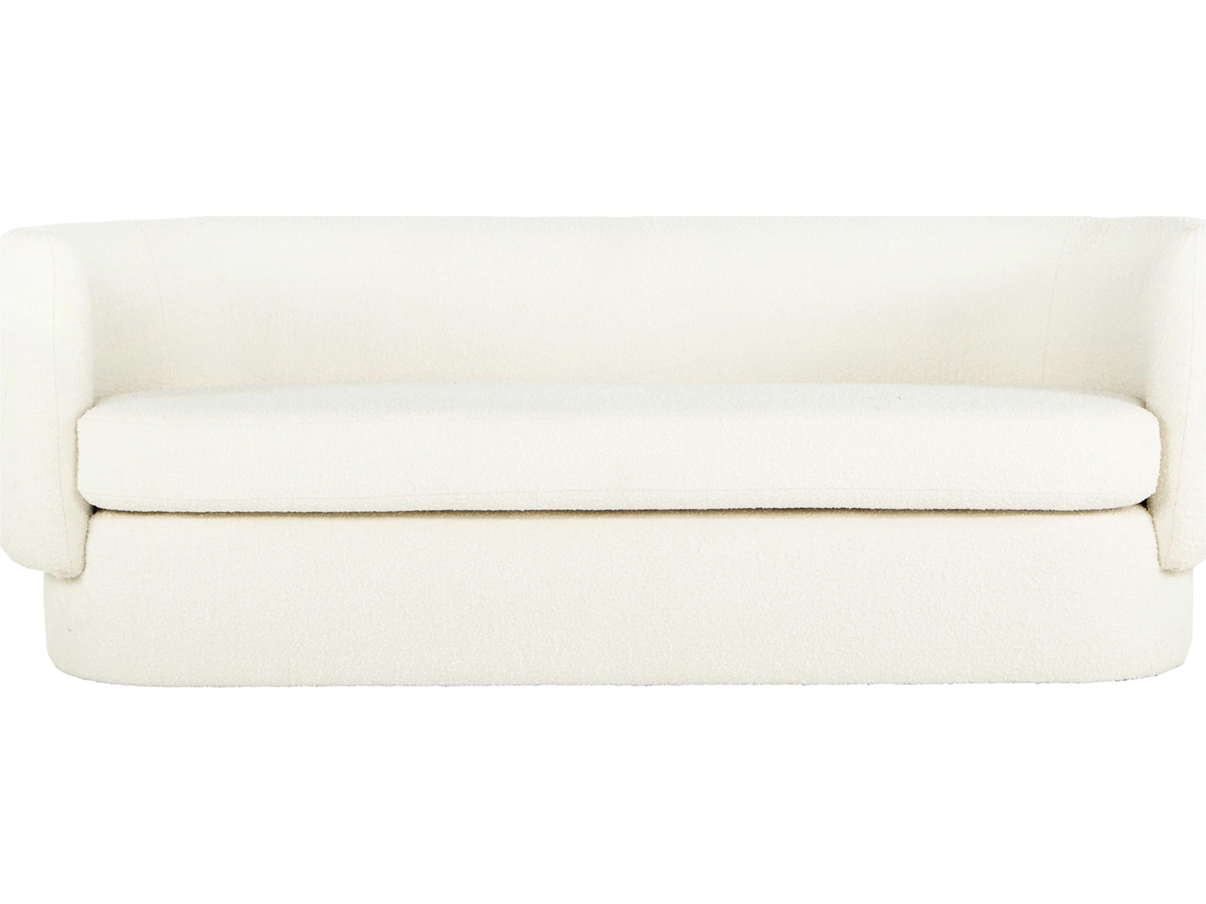 Moe's Home Maya White Upholstered Sofa