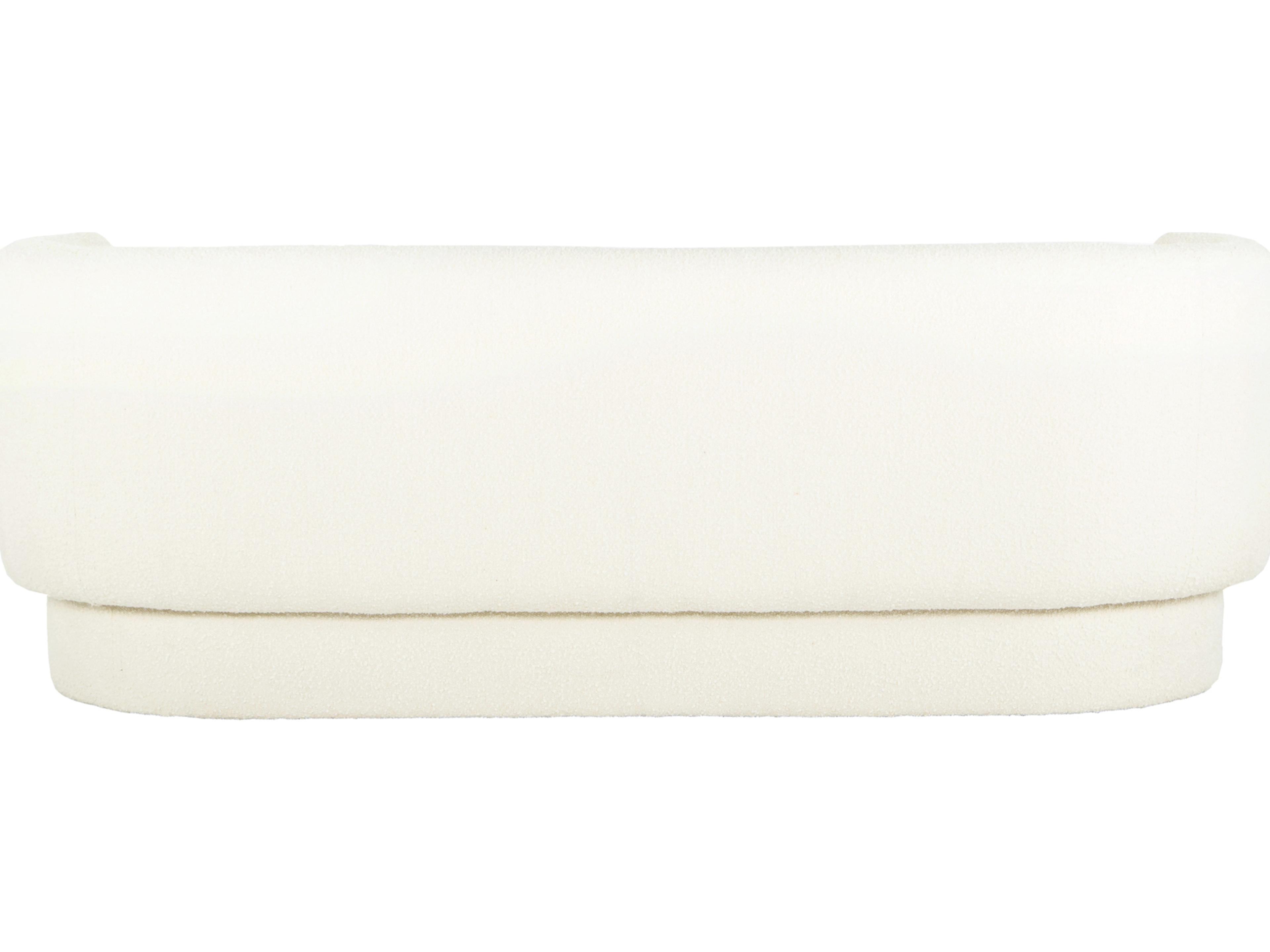 Moe's Home Maya White Upholstered Sofa
