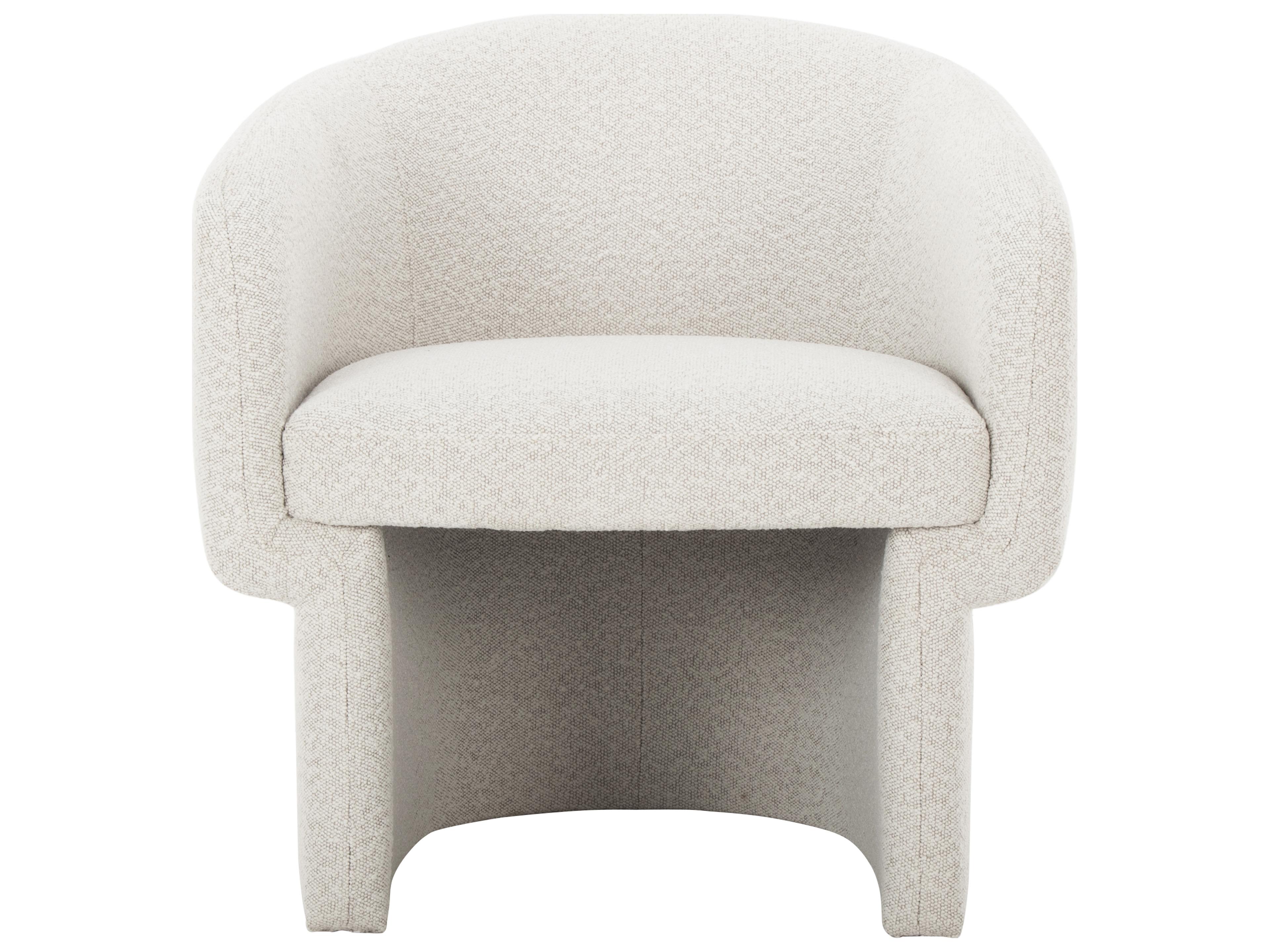 Moe's Home Franco White Fabric Accent Chair