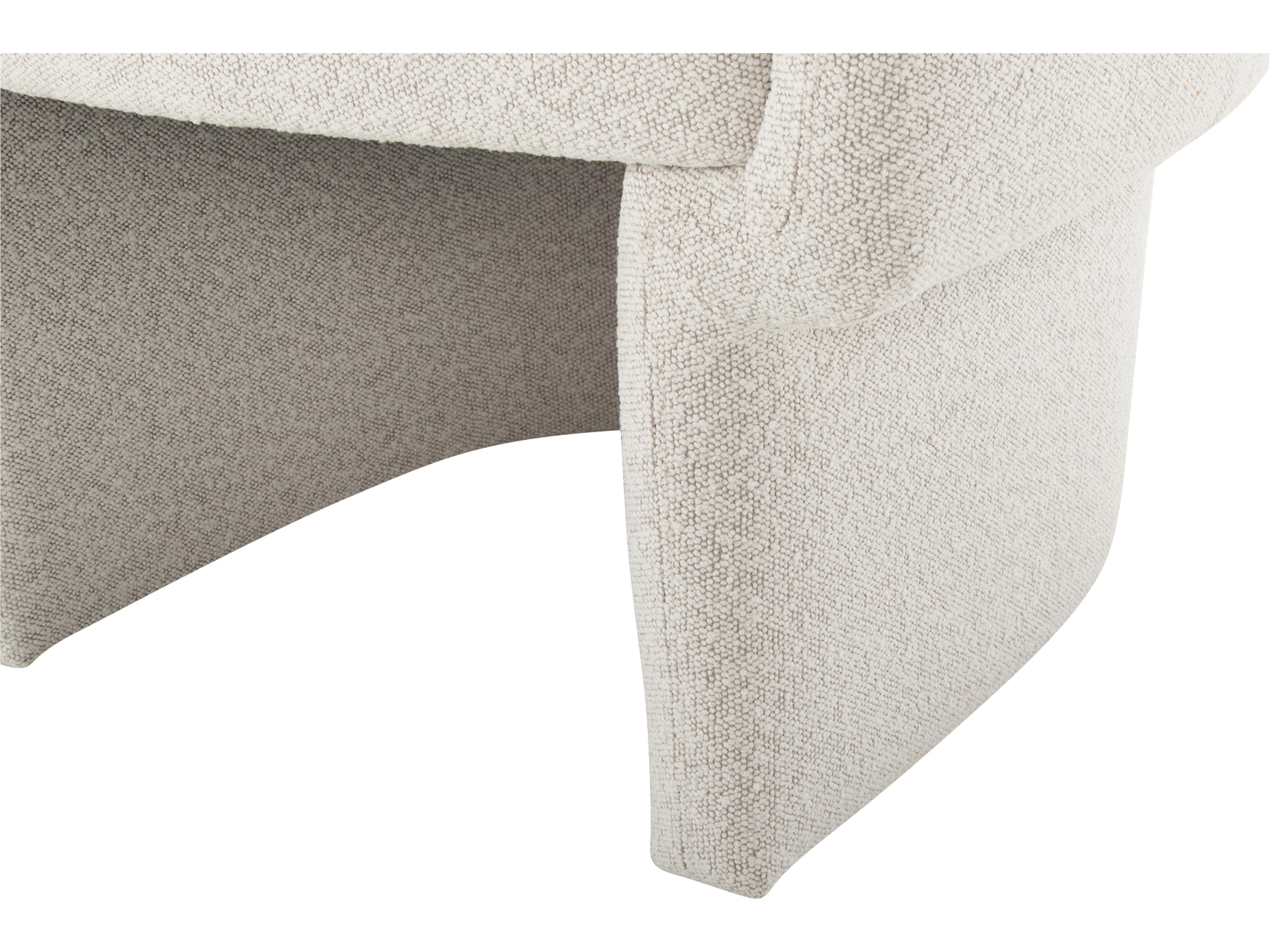 Moe's Home Franco White Fabric Accent Chair