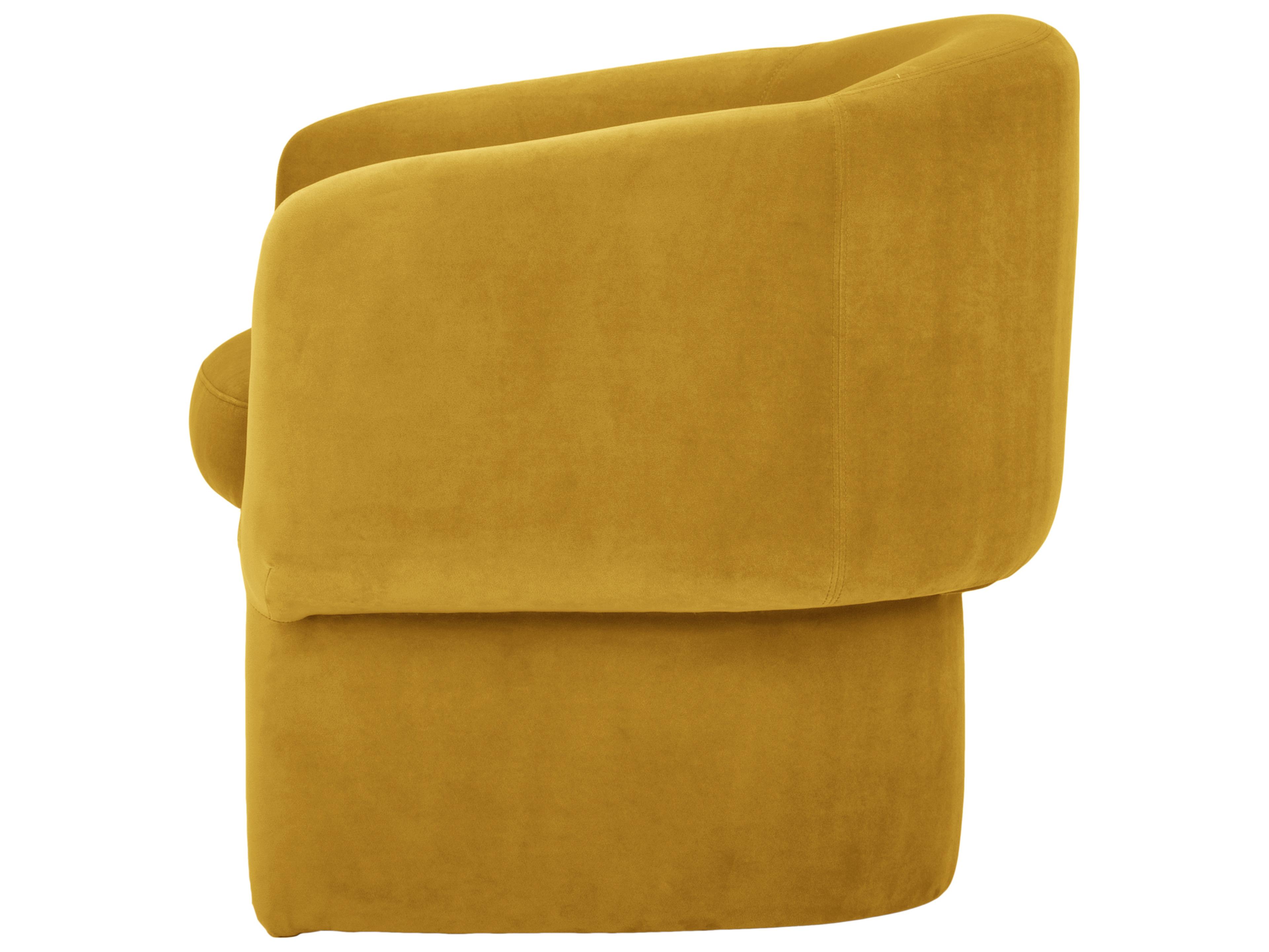 Moe's Home Yellow Fabric Accent Chair