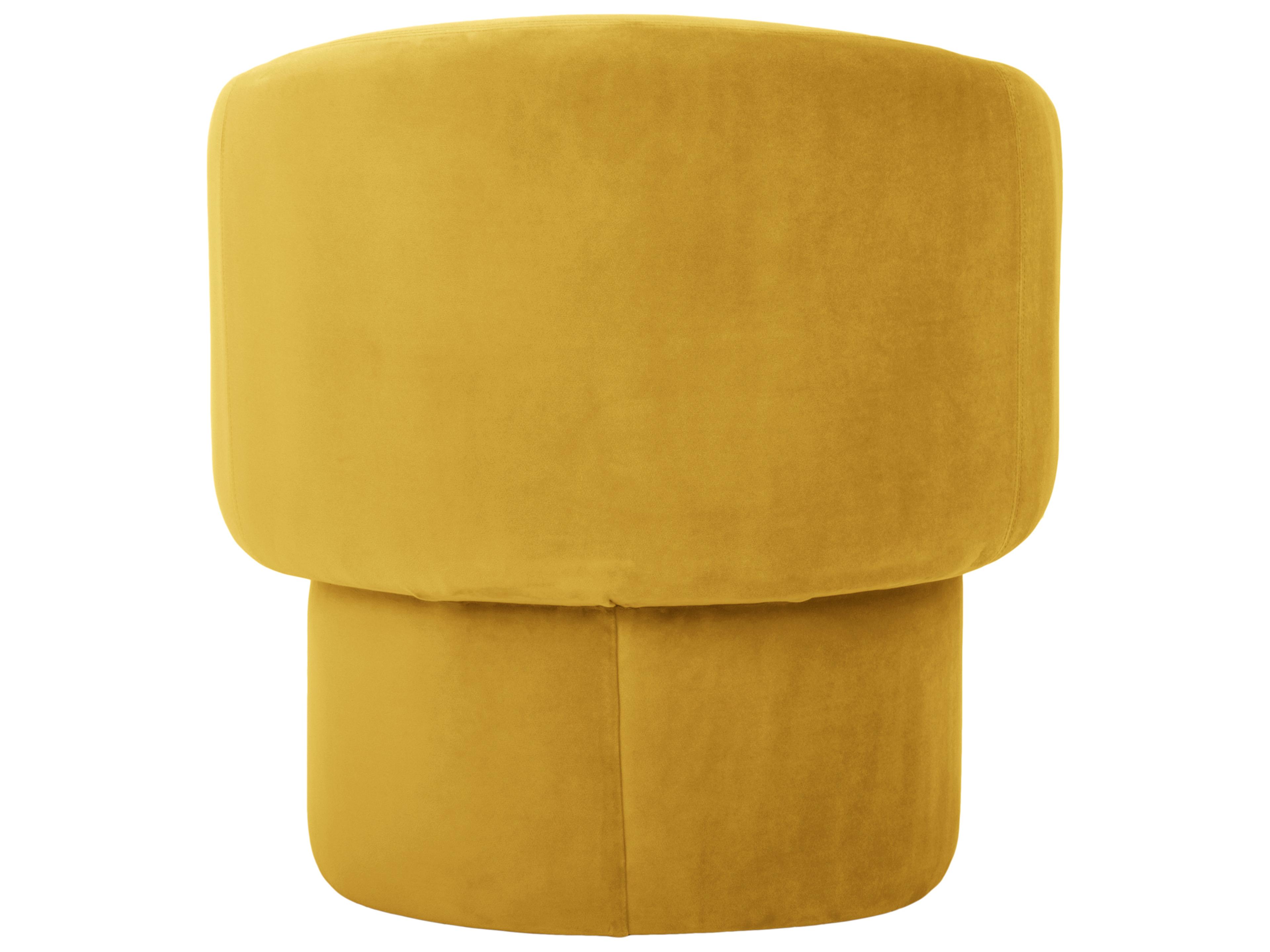 Moe's Home Yellow Fabric Accent Chair