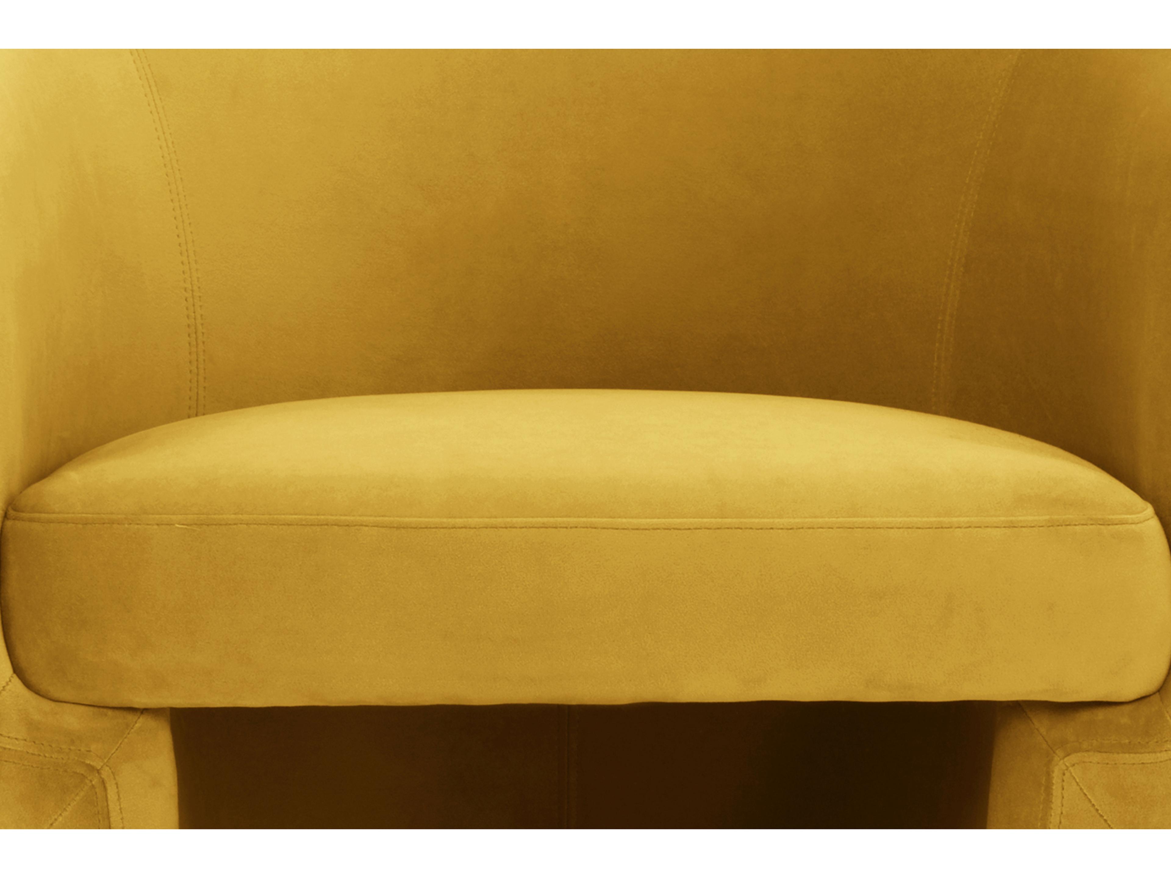 Moe's Home Yellow Fabric Accent Chair