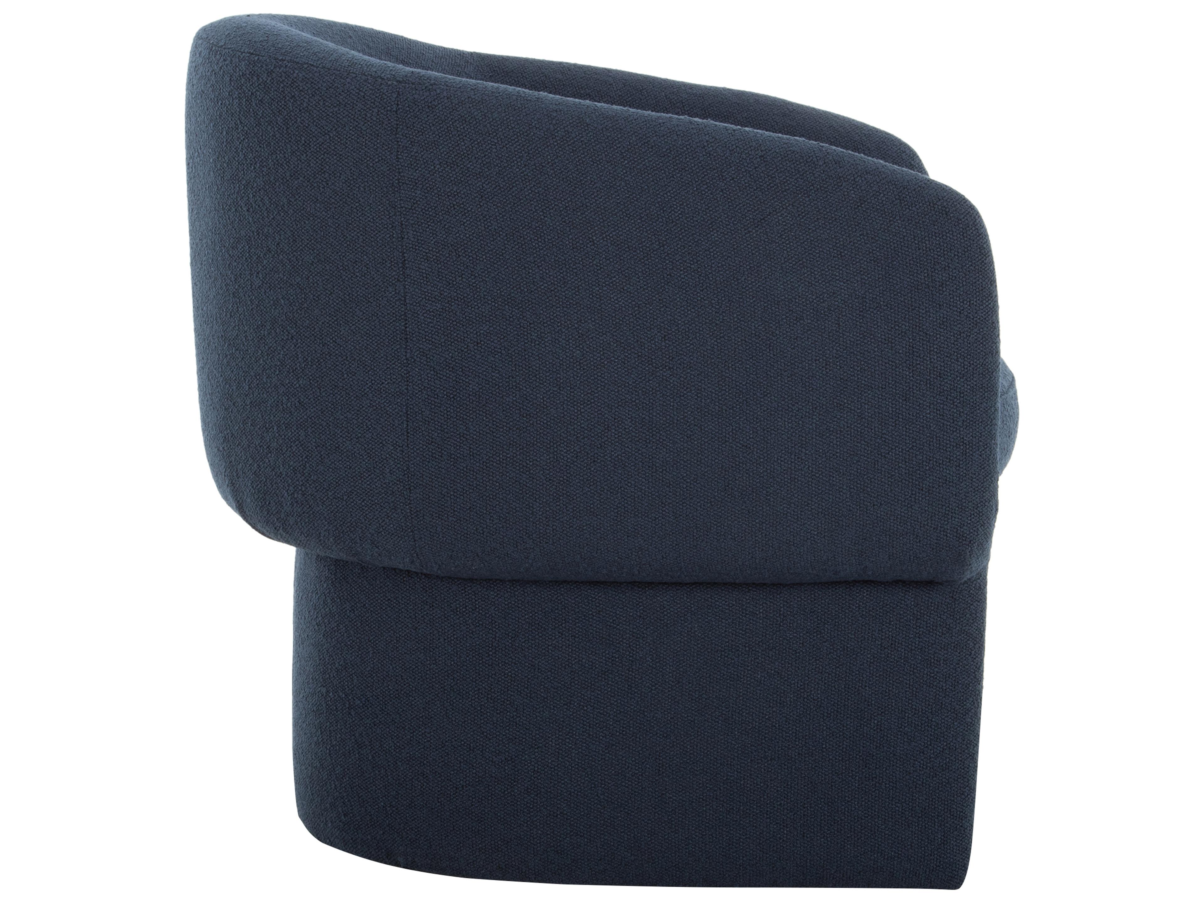 Moe's Home Franco Blue Fabric Accent Chair