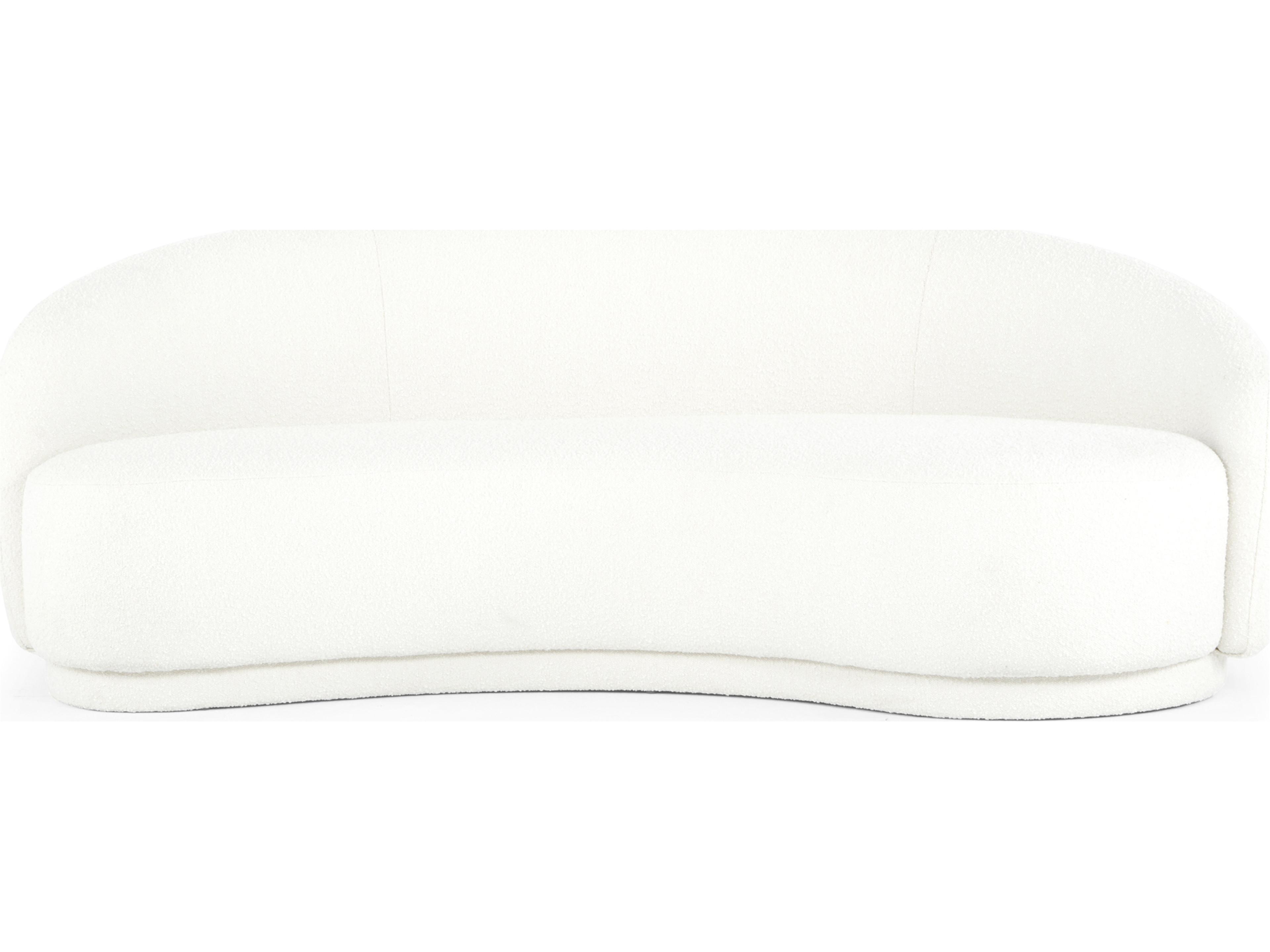 Moe's Home Excelsior Maya White Upholstered Sofa