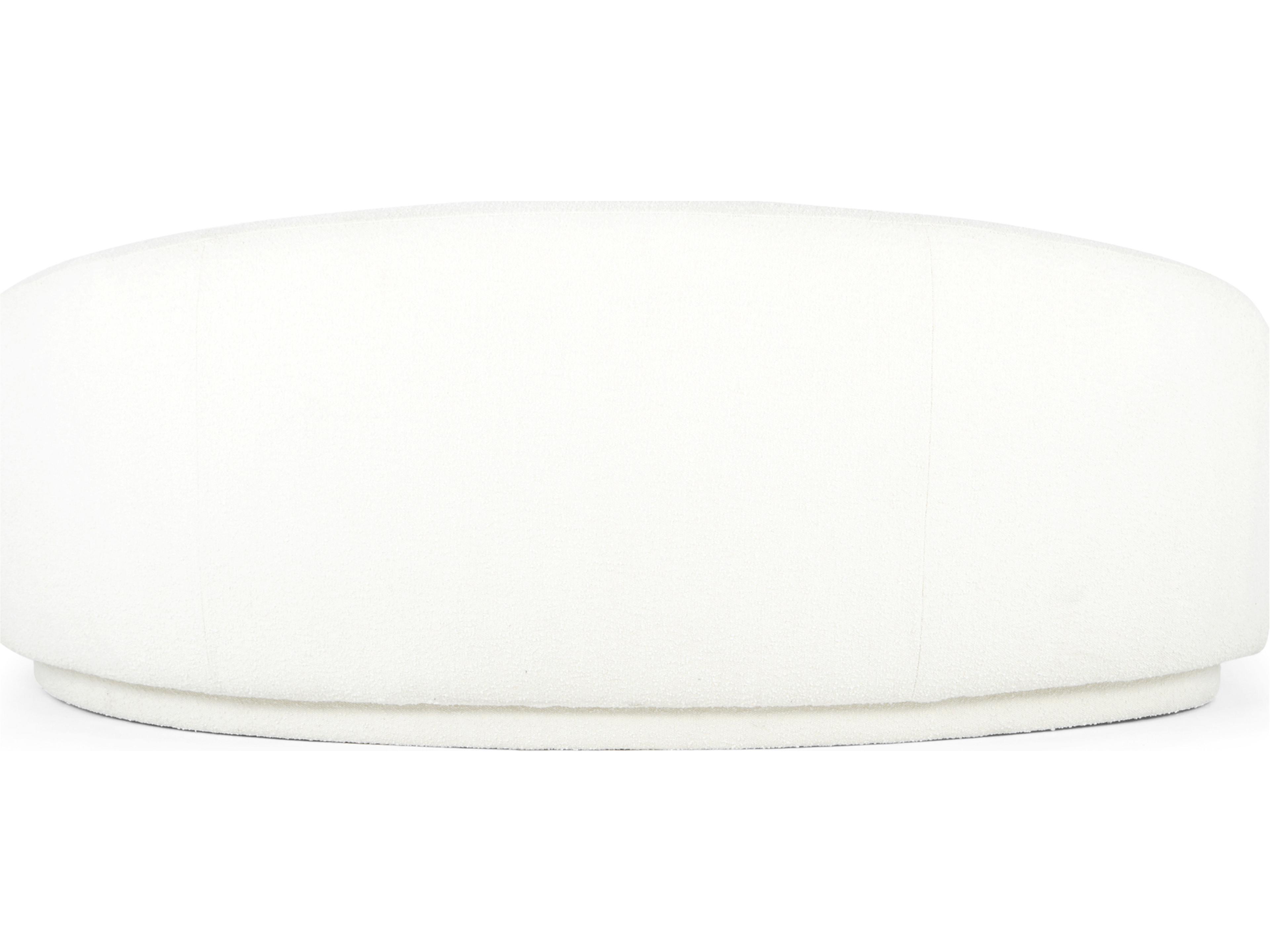 Moe's Home Excelsior Maya White Upholstered Sofa