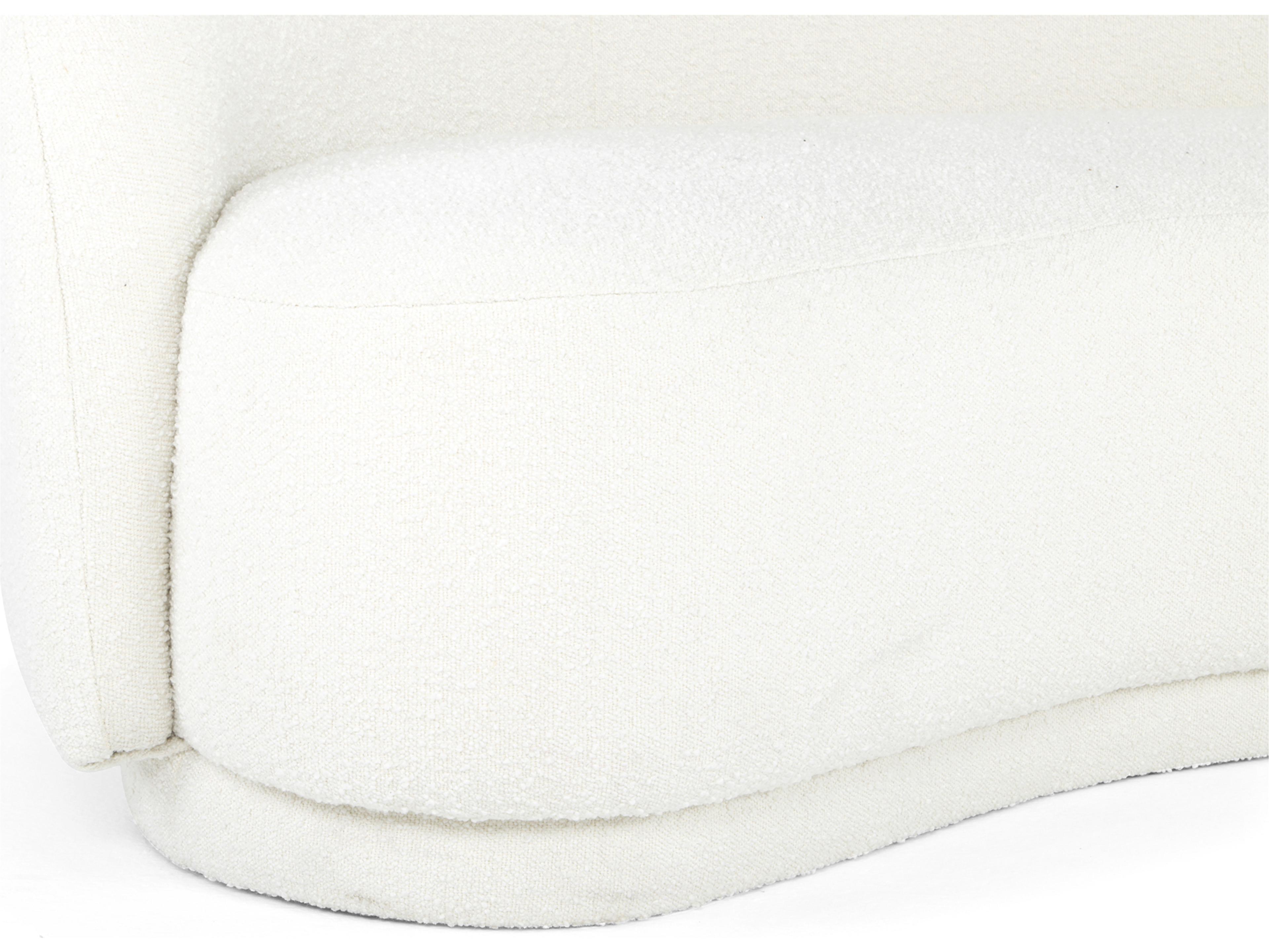 Moe's Home Excelsior Maya White Upholstered Sofa