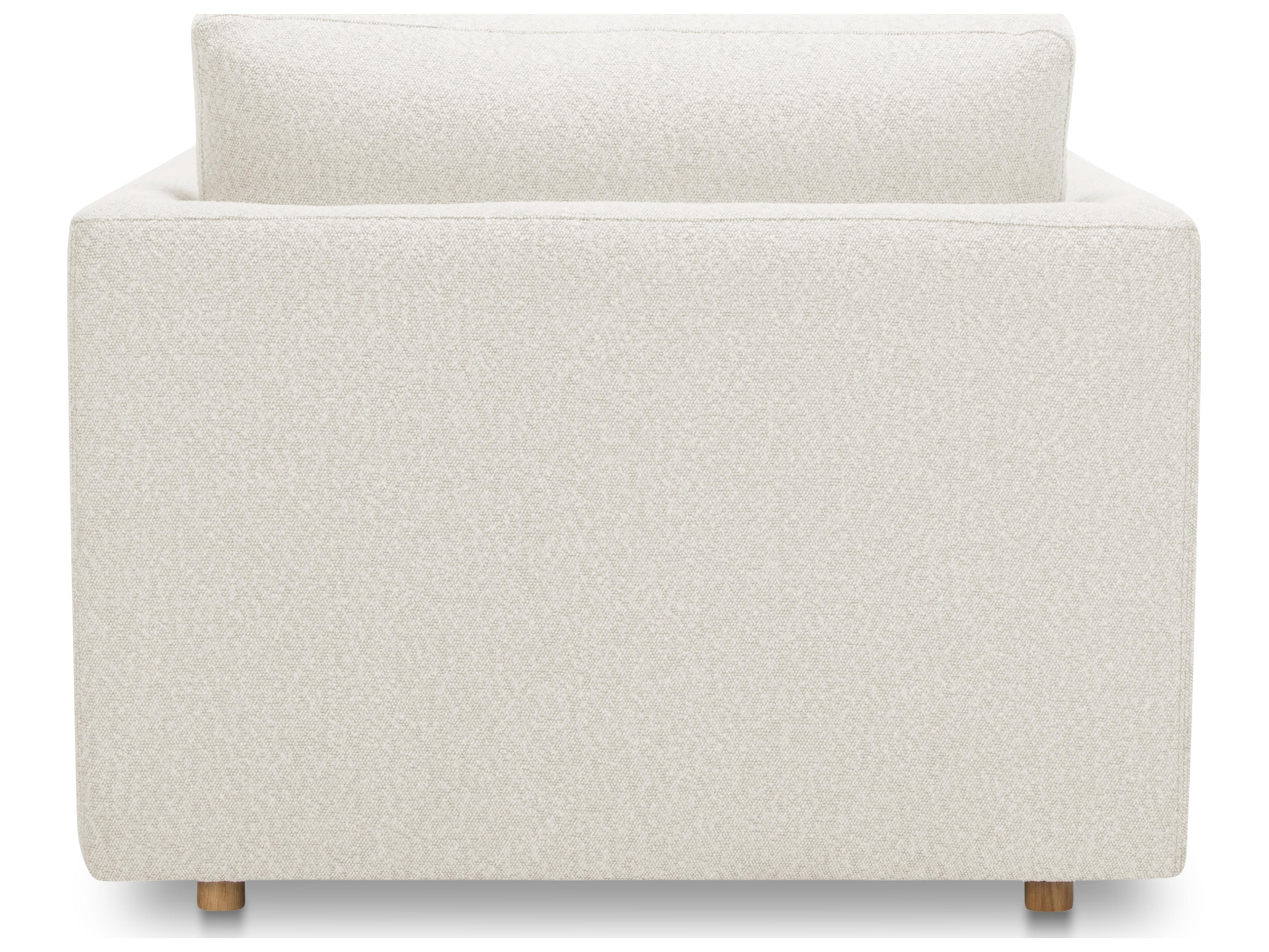 Moe's Home Bryn Oyster White Upholstered Chaise
