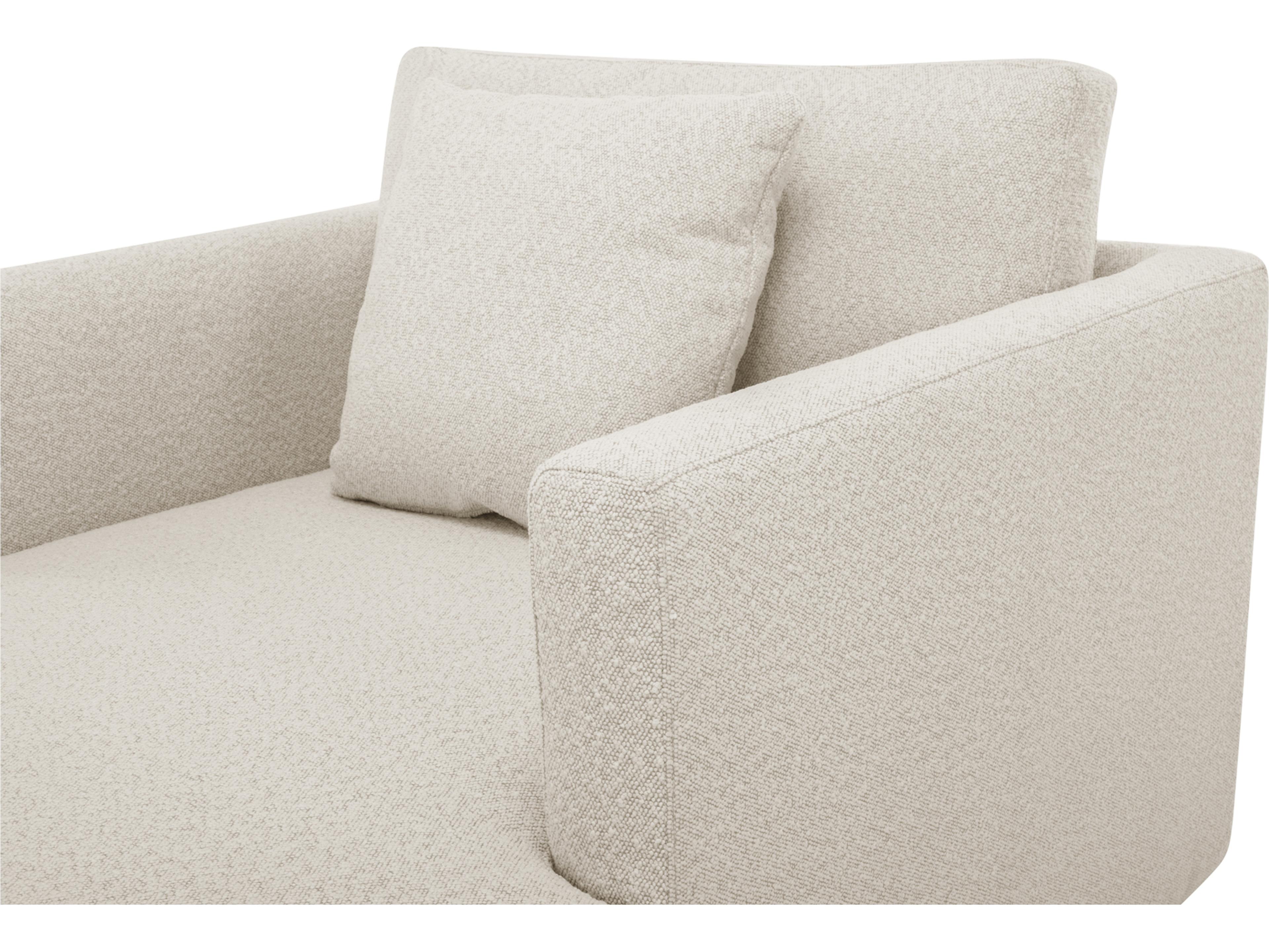 Moe's Home Bryn Oyster White Upholstered Chaise