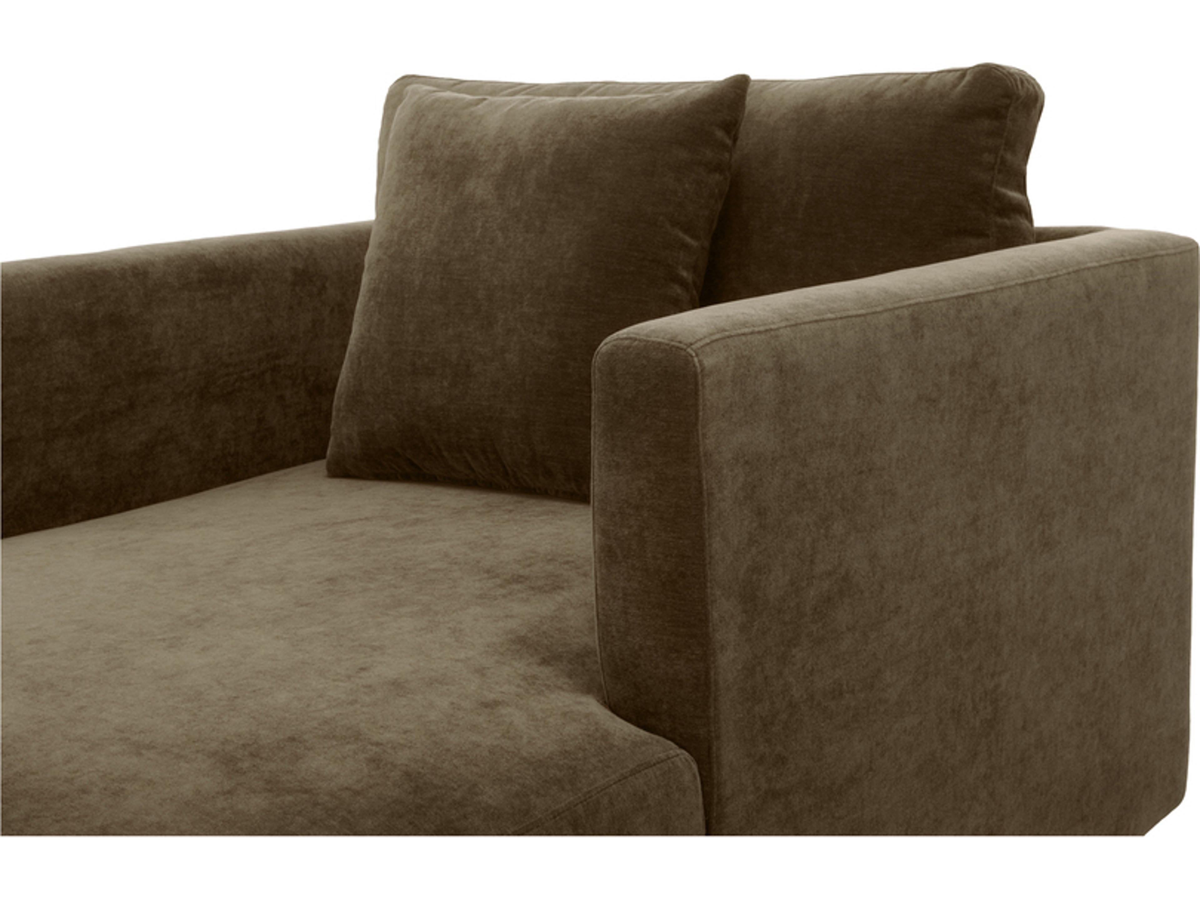 Moe's Home Bryn Cedar Green Chair and a Half