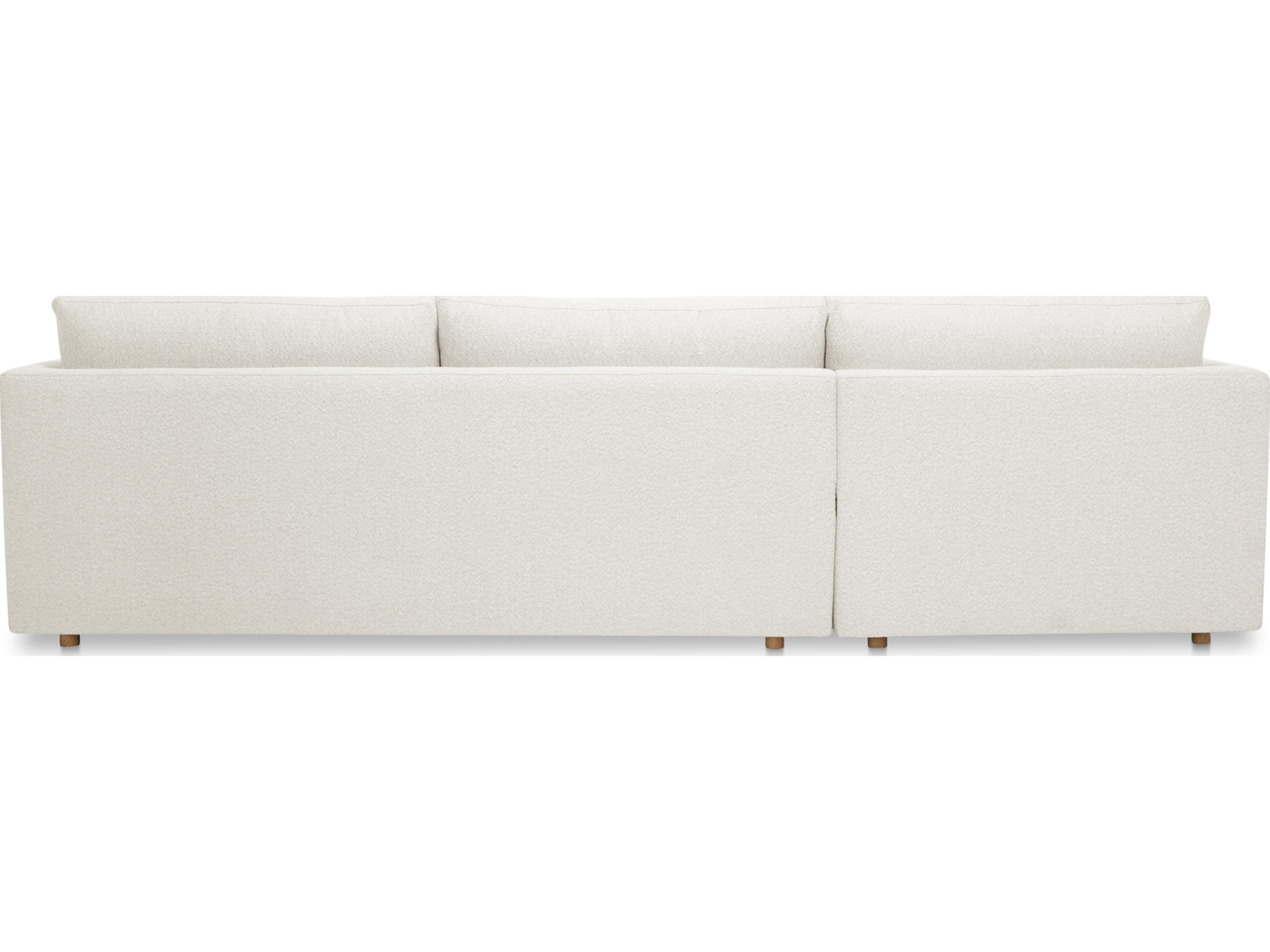 Moe's Home Bryn Beige Upholstered Sectional Sofa