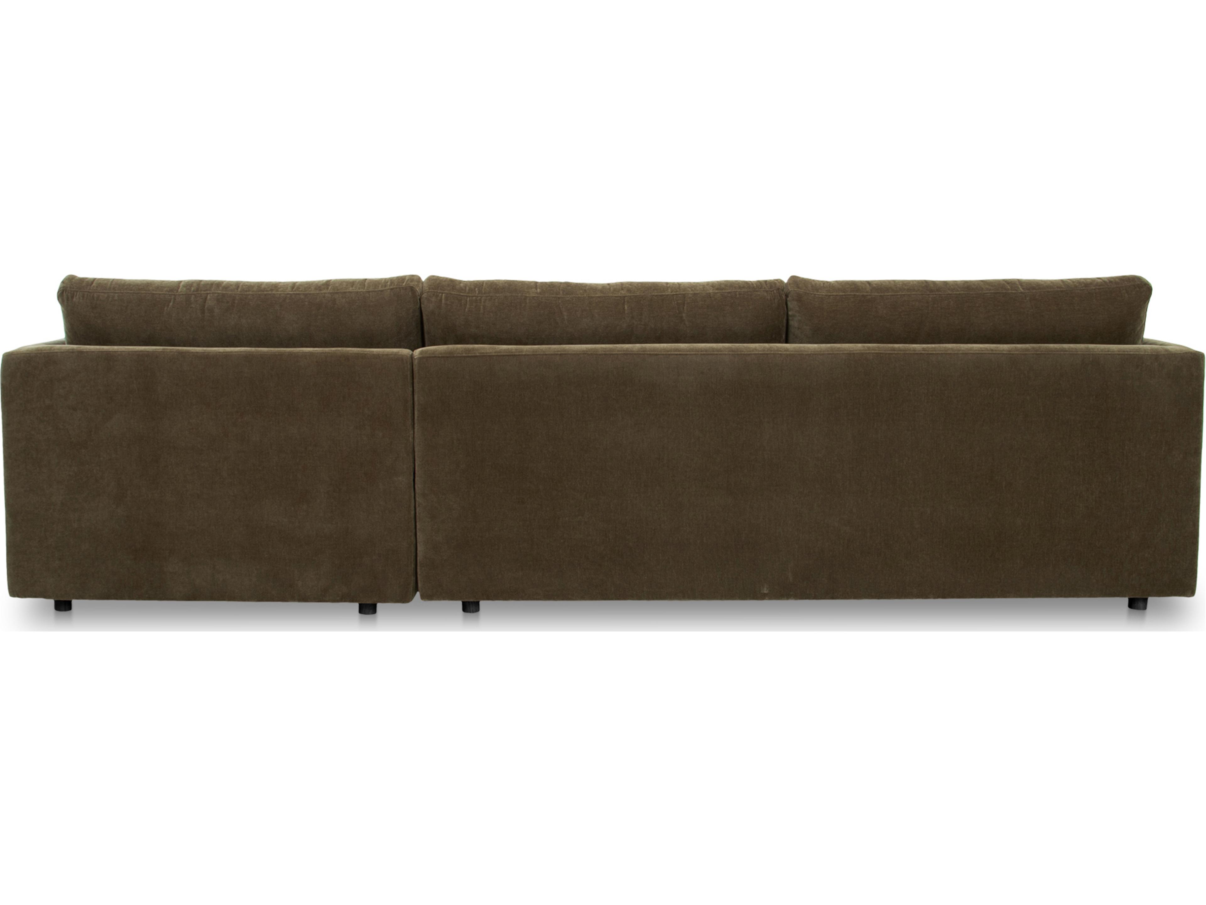 Moe's Home Bryn Upholstered Sectional Sofa with RAF Chaise