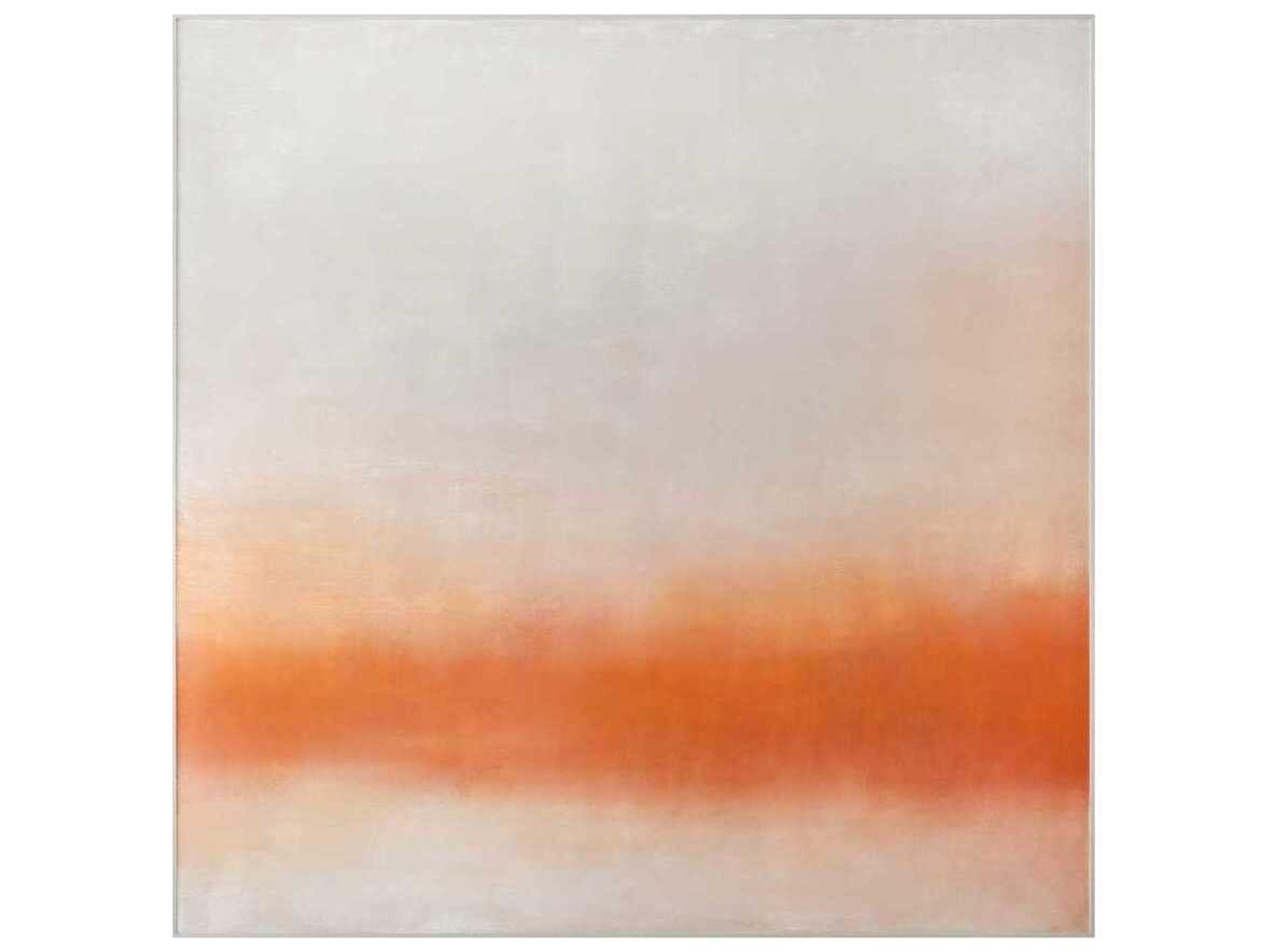 Morning Light Soft Orange Framed Painting