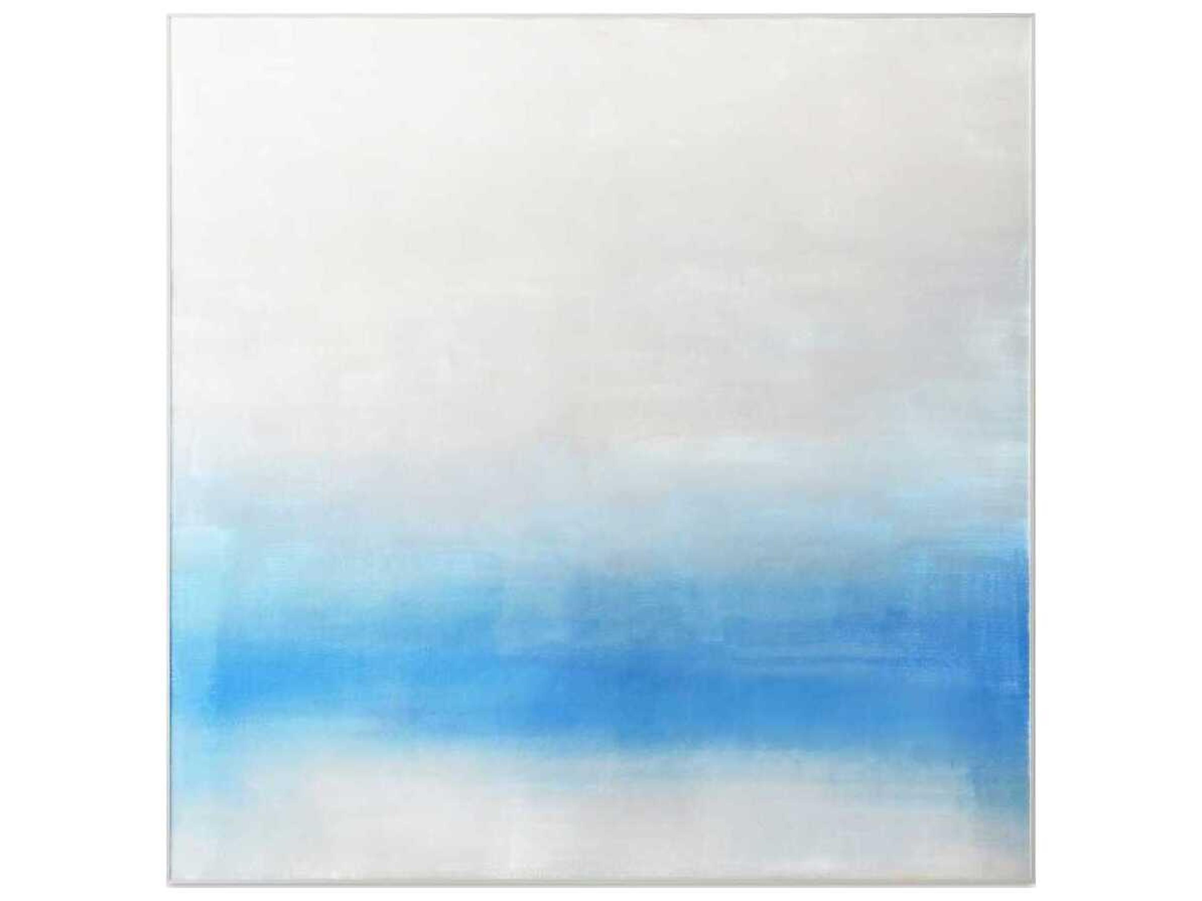 Morning Light Blue Palette Framed Painting