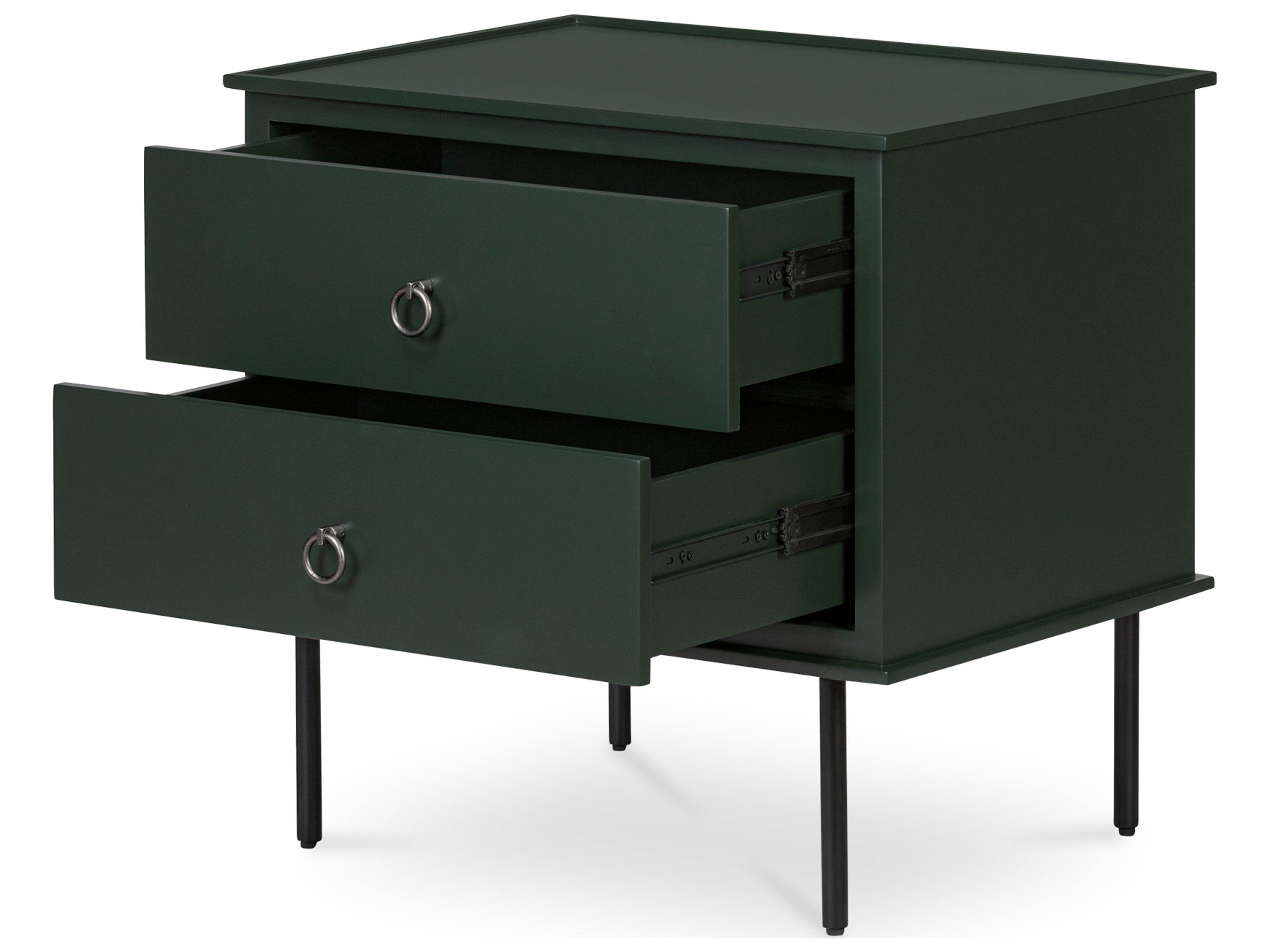 Moe's Home Reagan Nightstand Deep Green