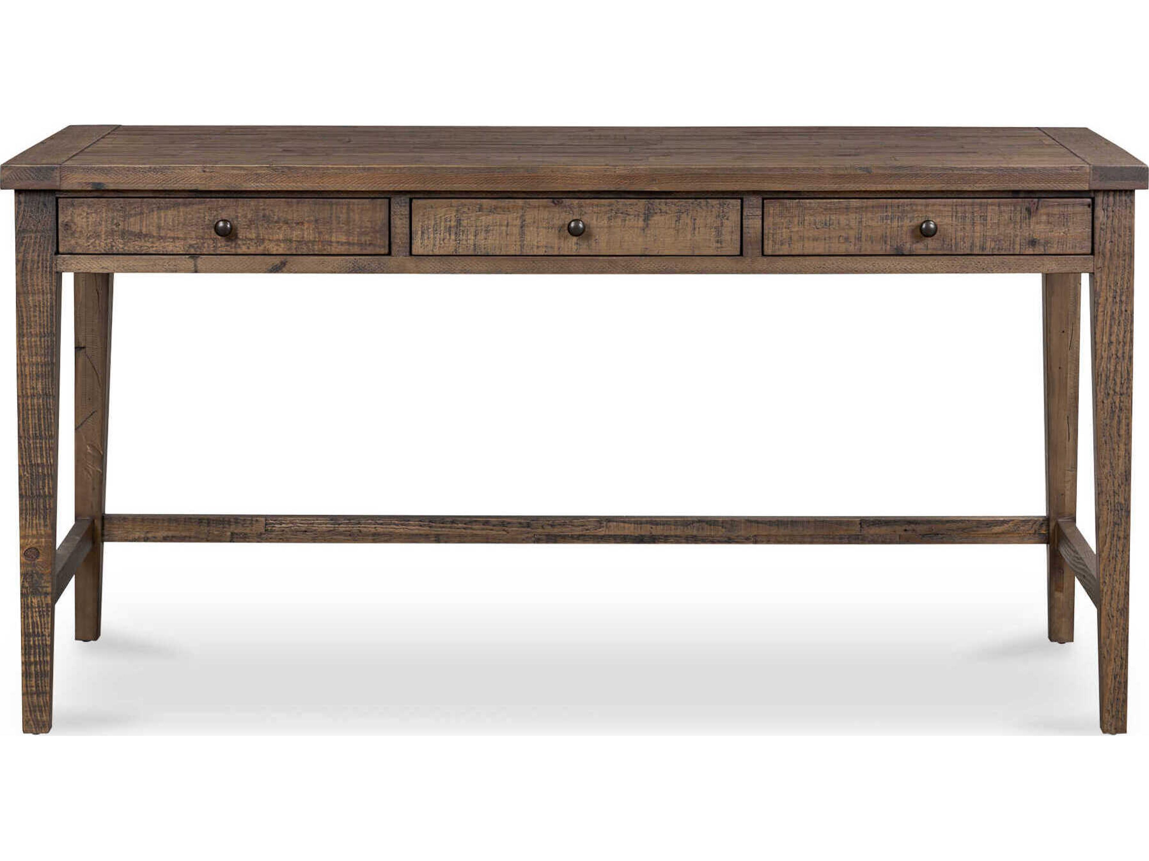 Moe's Home Liam Brown Pine Wood Writing Desk