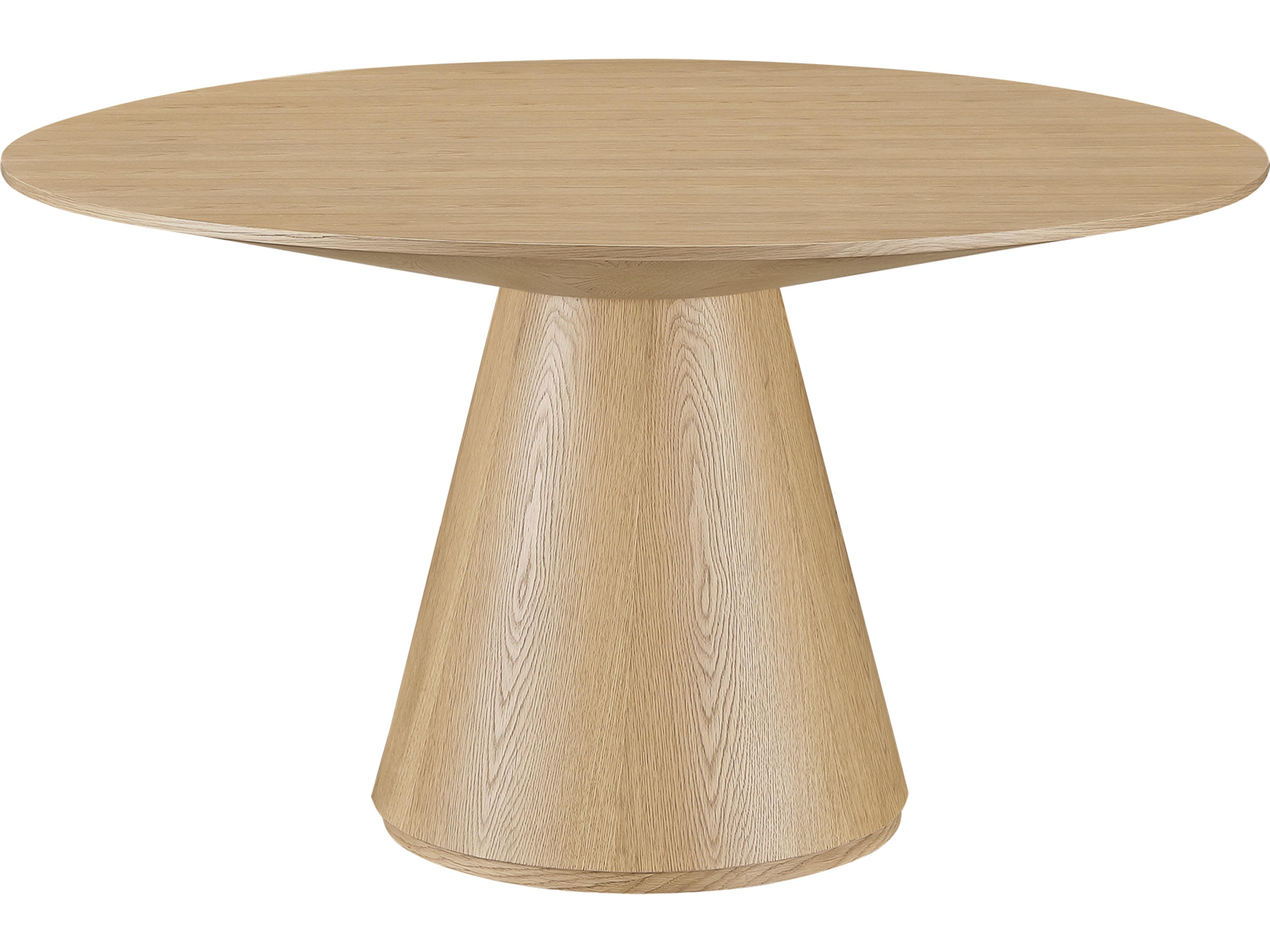 Moe's Home Otago Round Dining Table Natural Oak