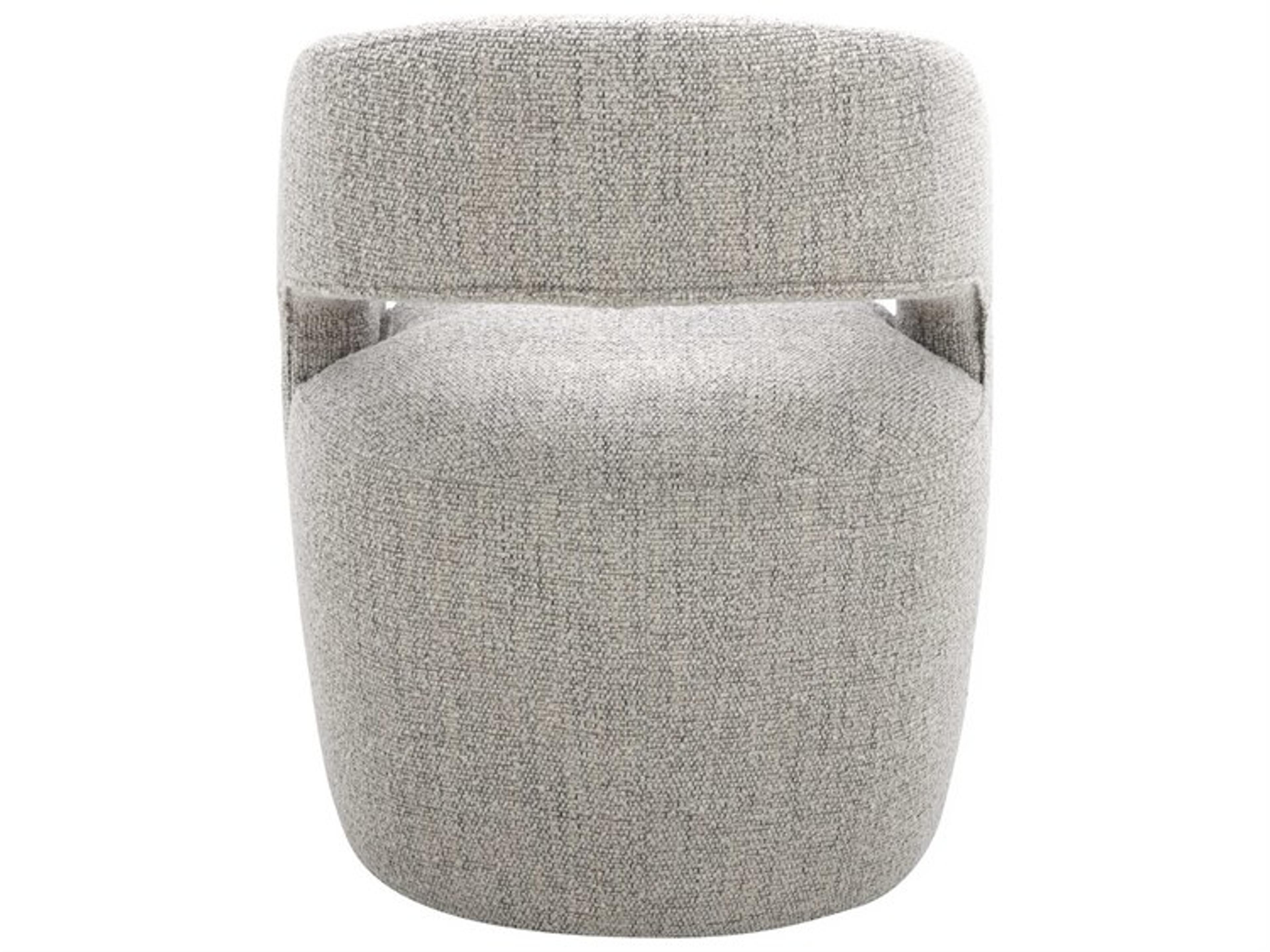 Moe's Home Barrow Gray Upholstered Arm Dining Chair