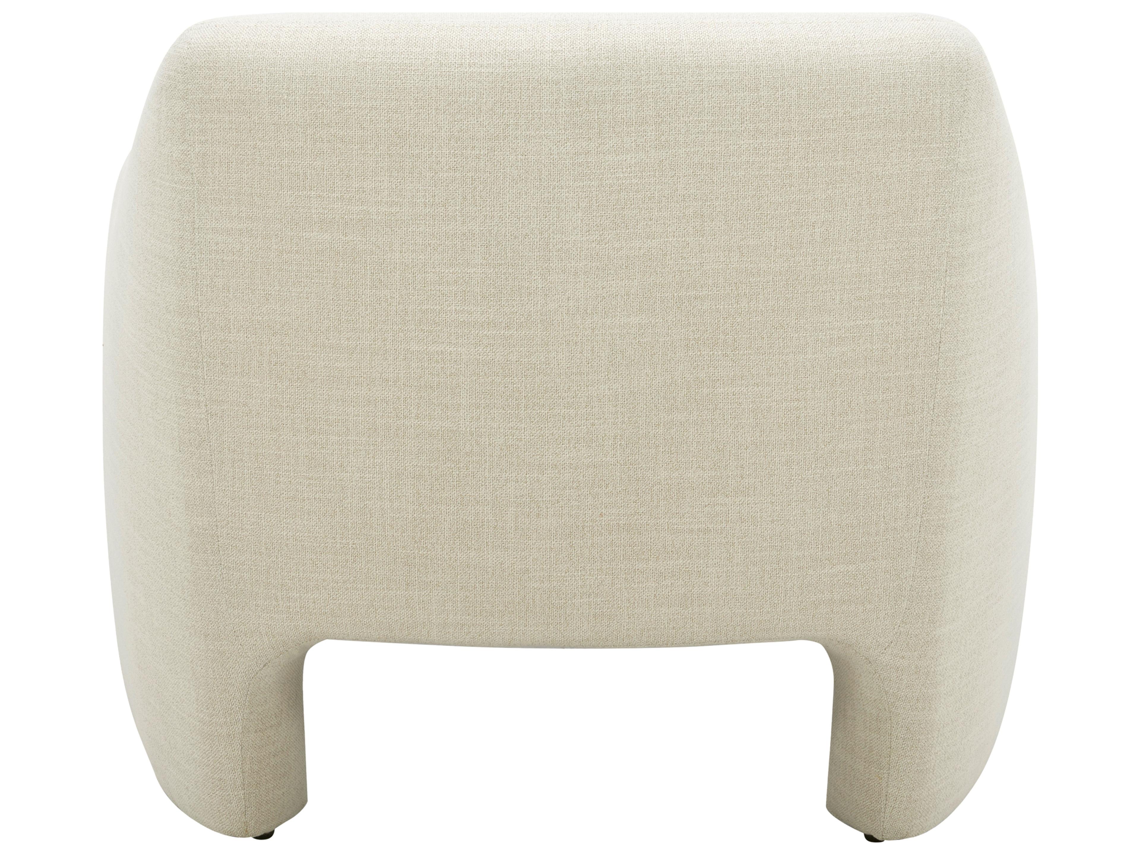 Moe's Home Kenzie White Fabric Accent Chair