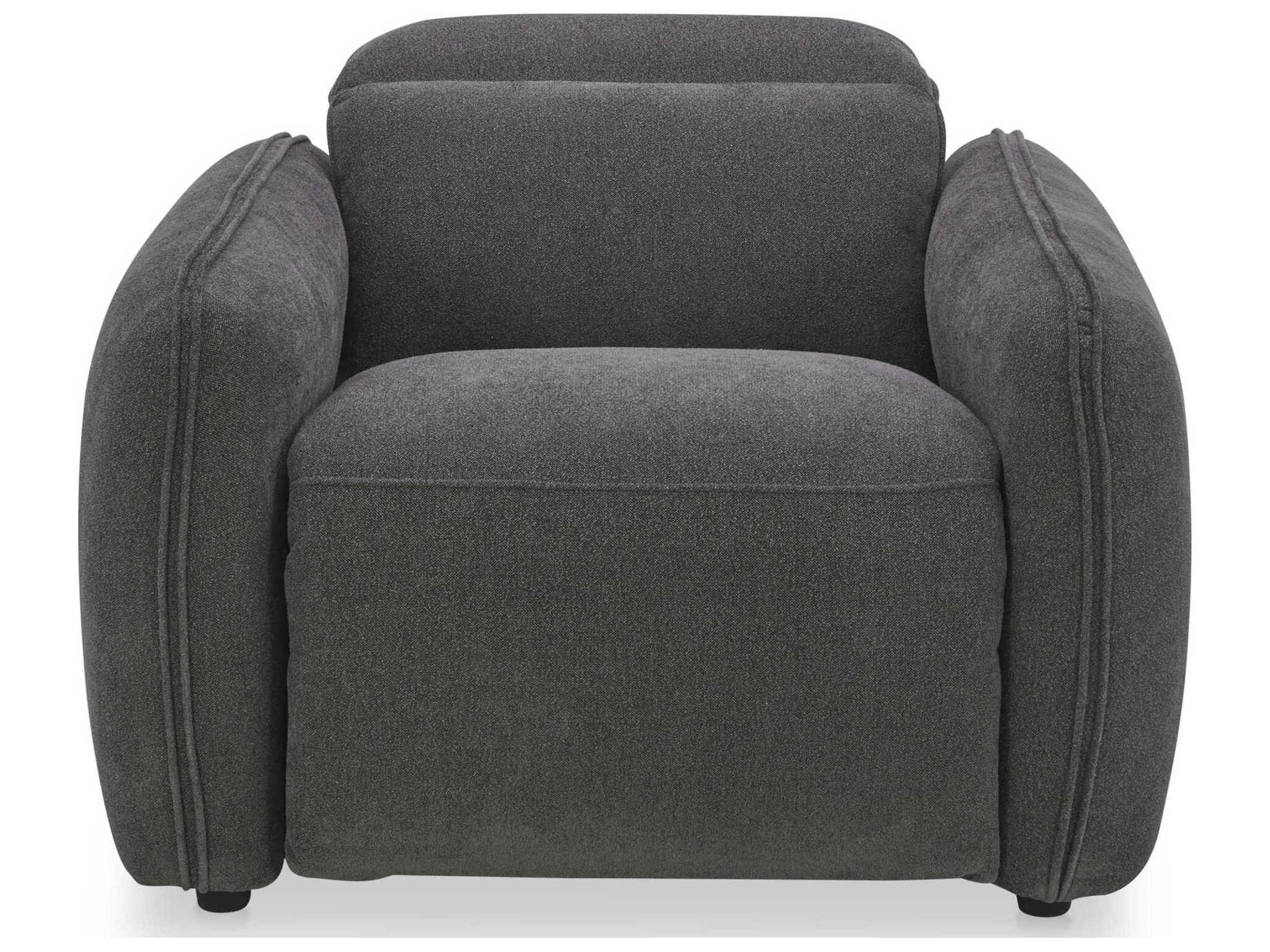 Moe's Home Eli Grey Upholstered Recliner