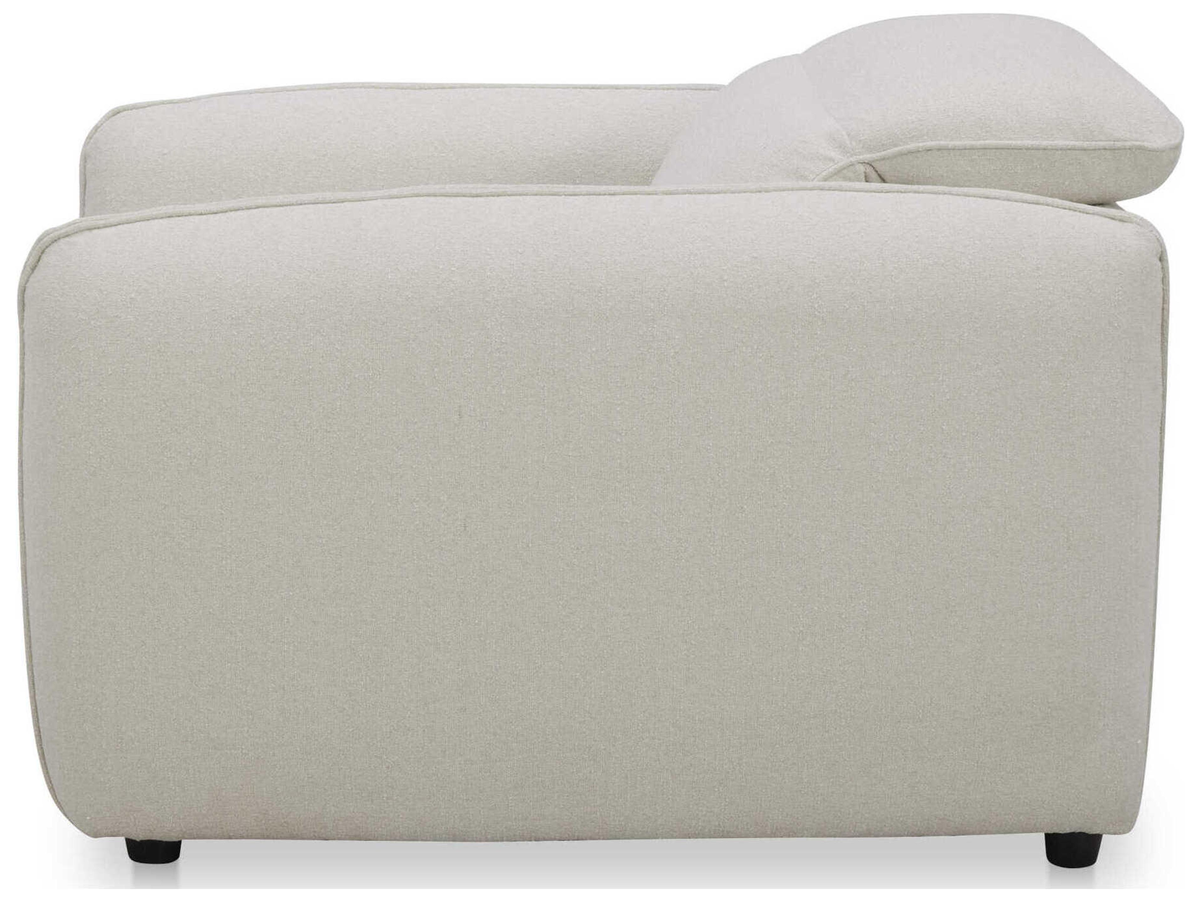 Moe's Home Eli White Upholstered Recliner