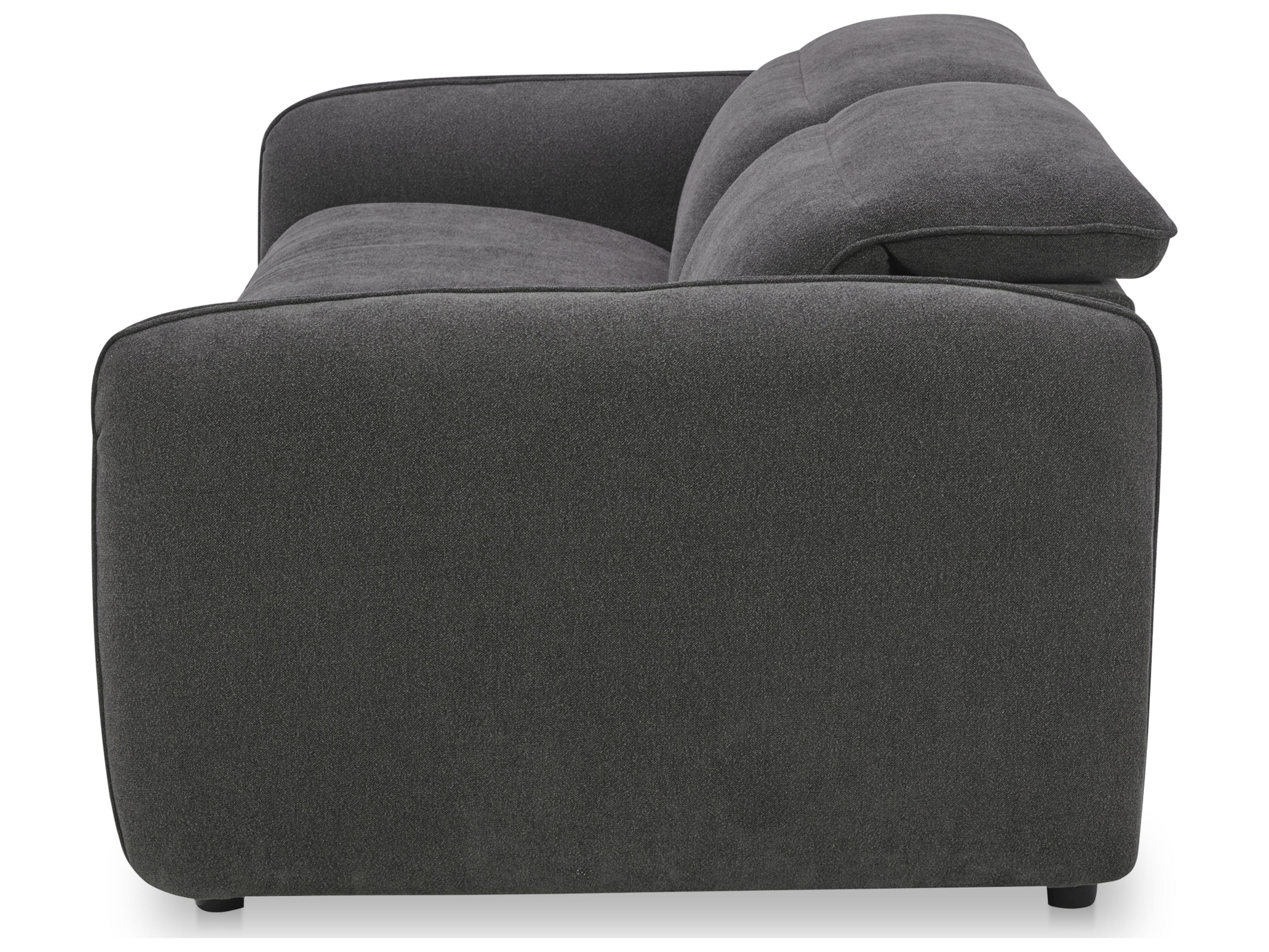 Moe's Home Eli Power Recliner Grey Upholstered Sofa