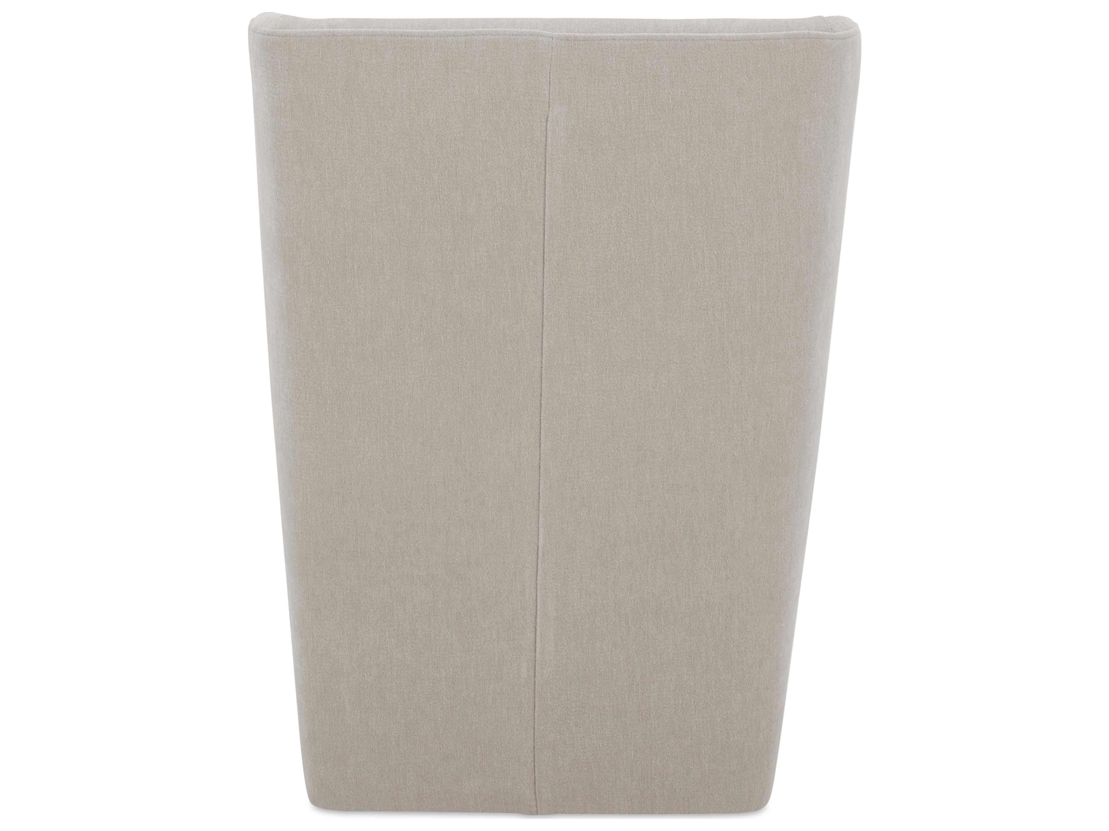 Moe's Home Cormac Rolling White Upholstered Side Dining Chair