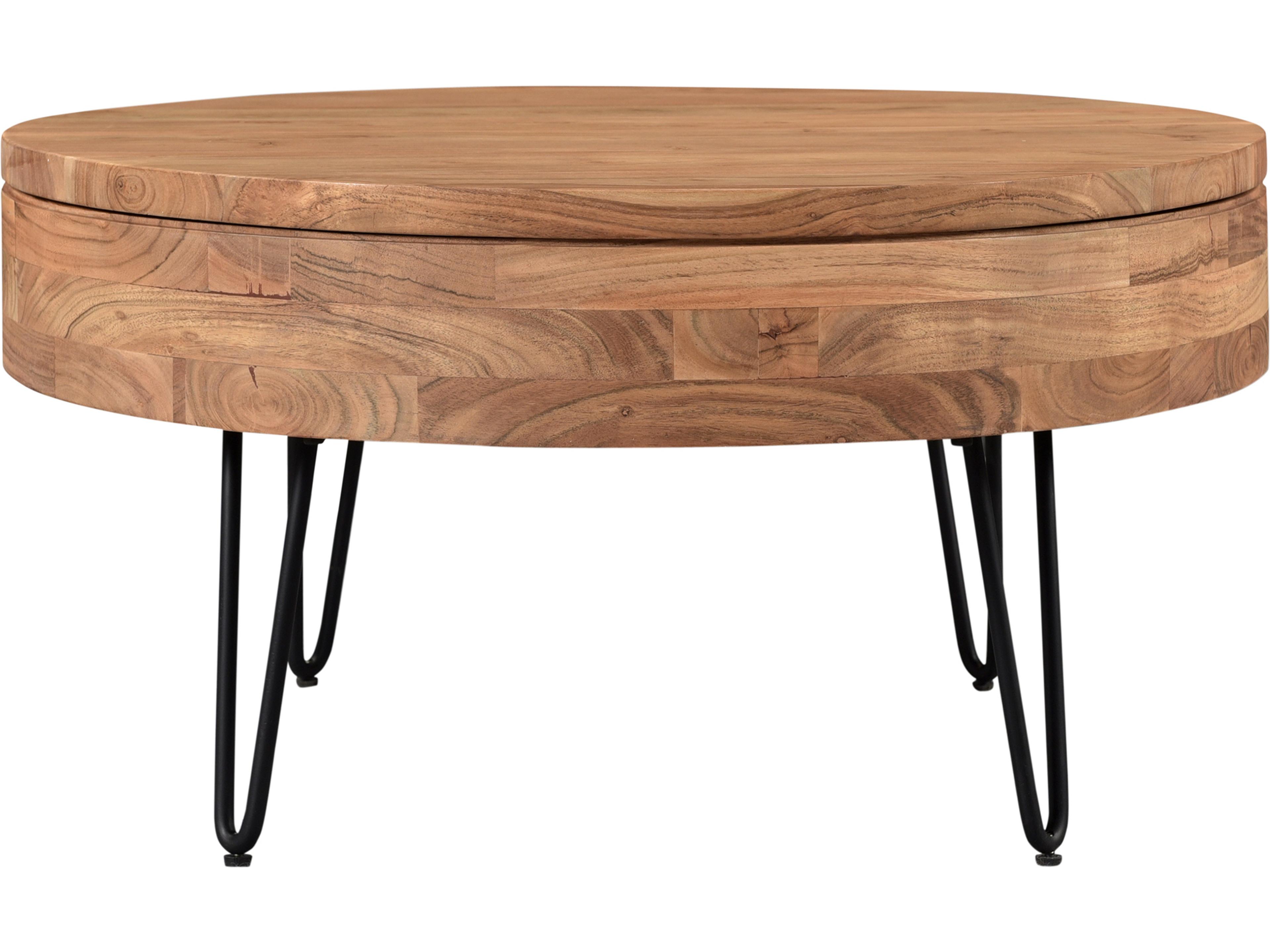 Moe's Home Round Wood Natural Coffee Table