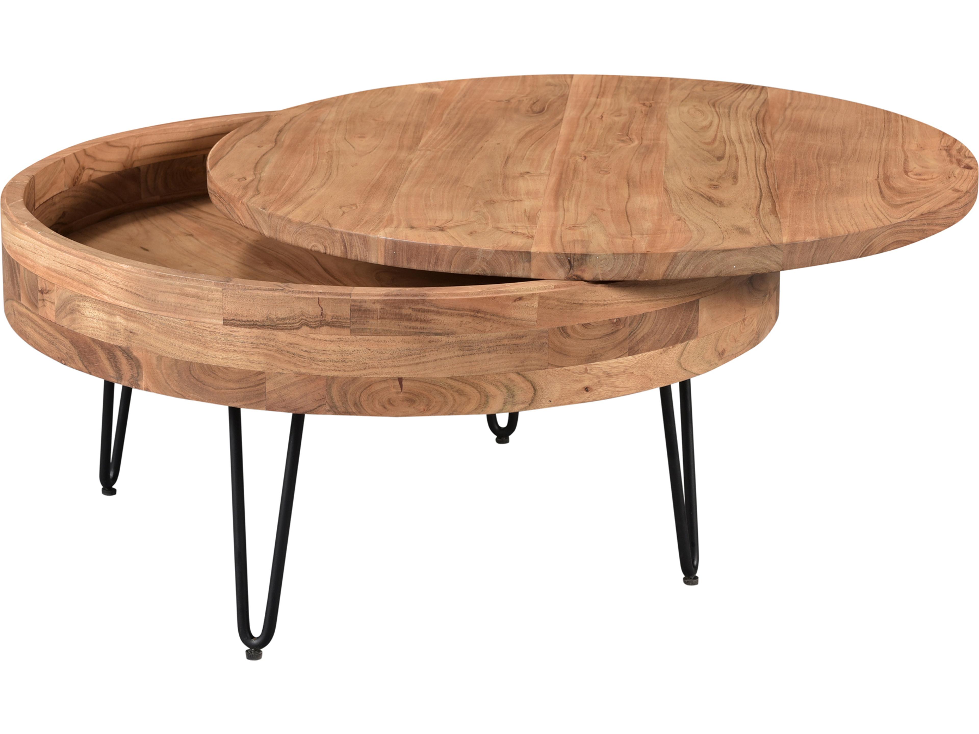 Moe's Home Round Wood Natural Coffee Table