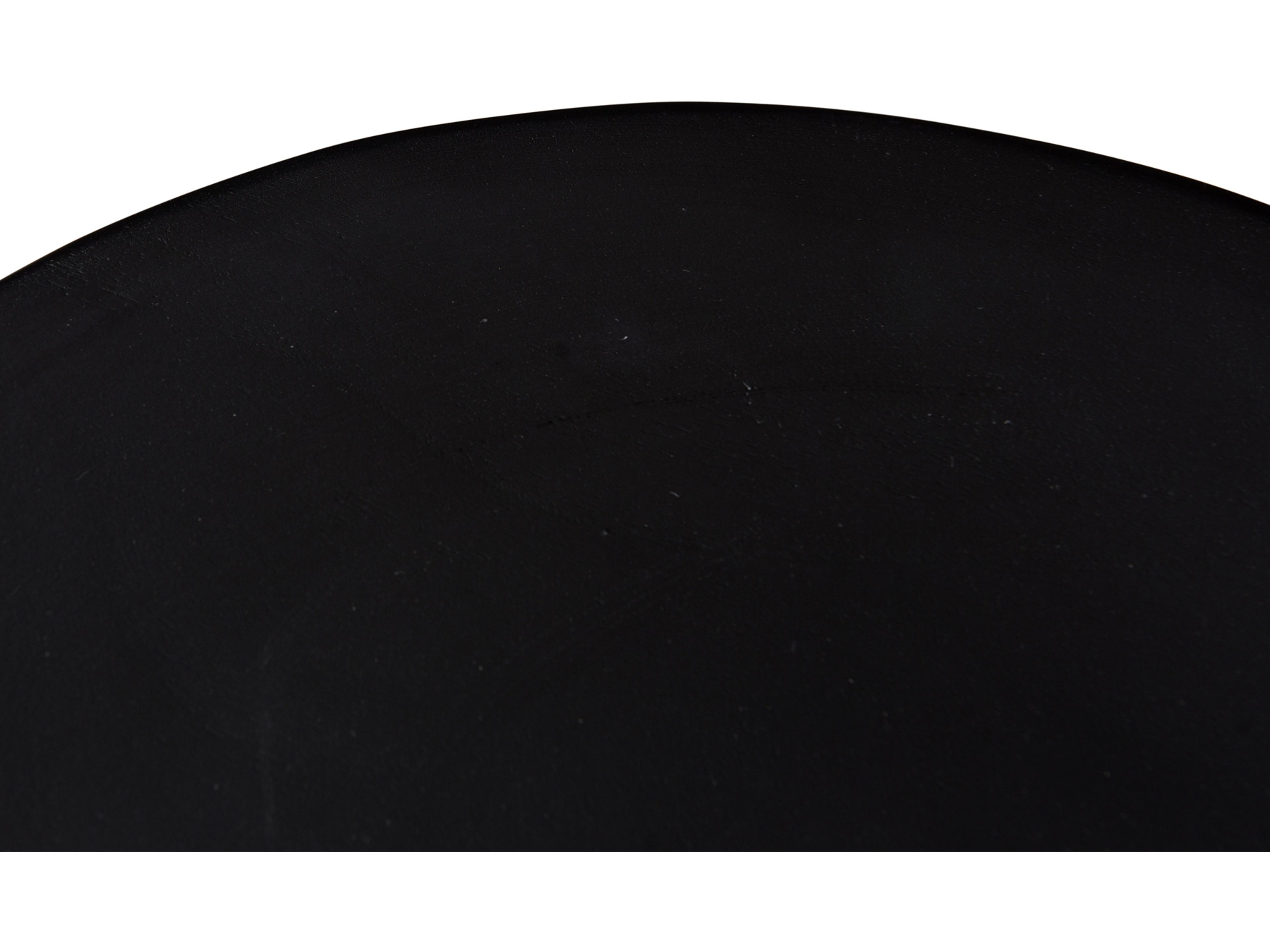 Moe's Home Nels Round Wood Charcoal Black End Table