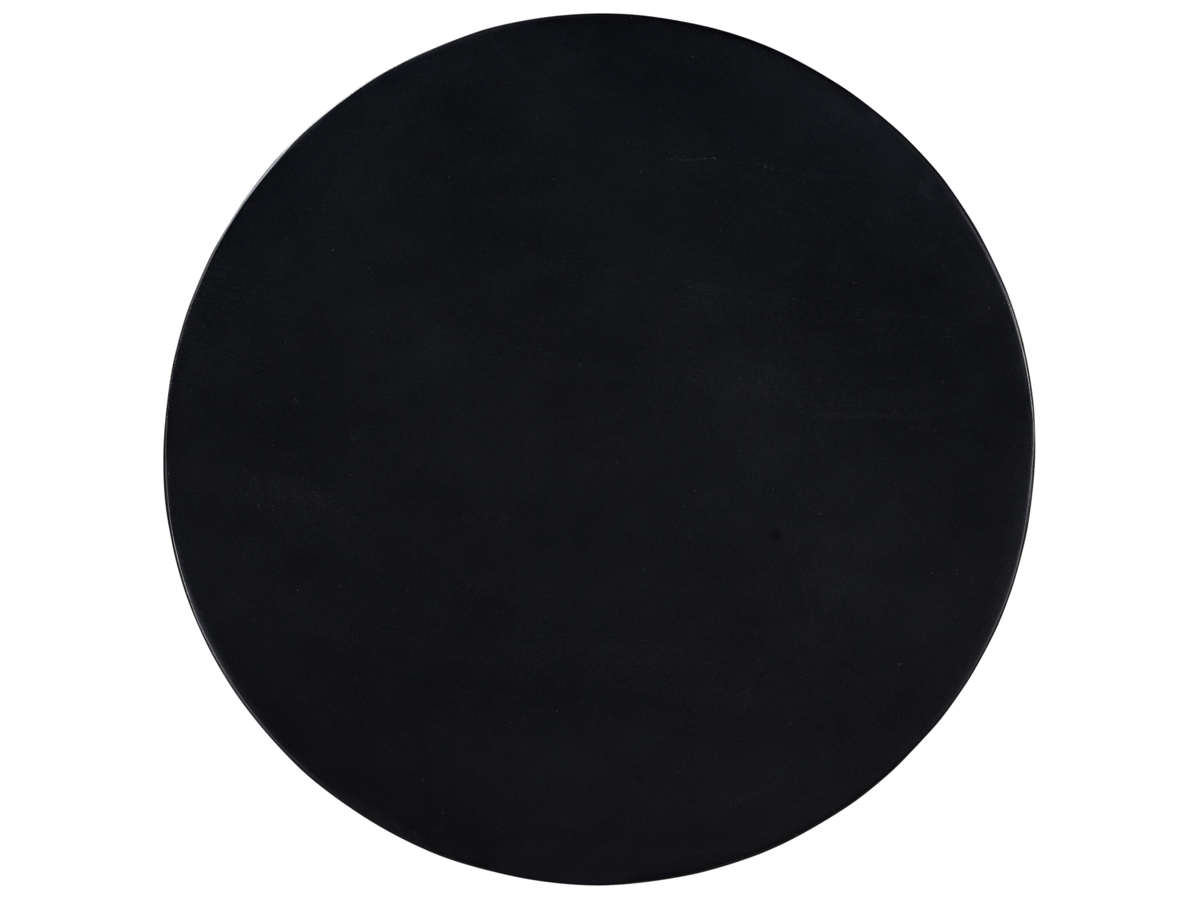 Moe's Home Nels Round Wood Charcoal Black Coffee Table