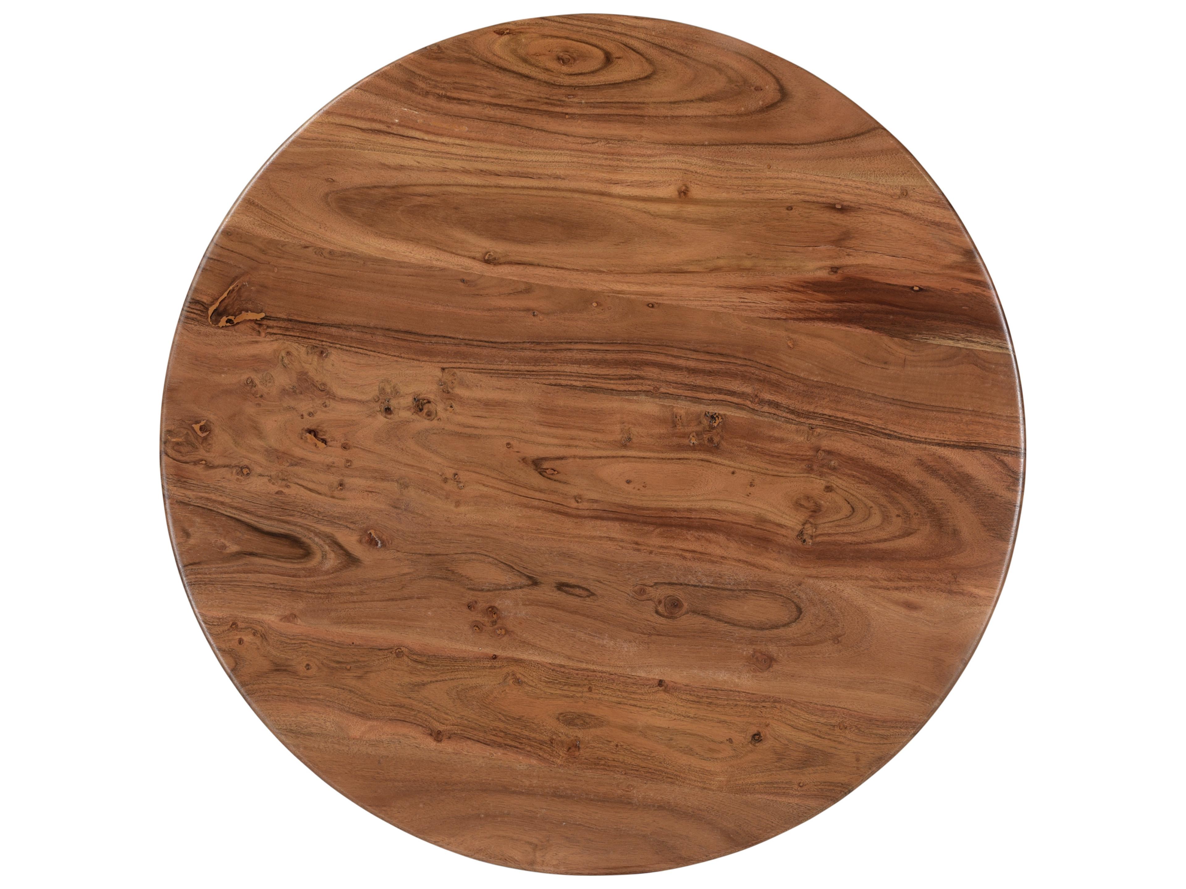 Moe's Home Round Wood Brown Coffee Table