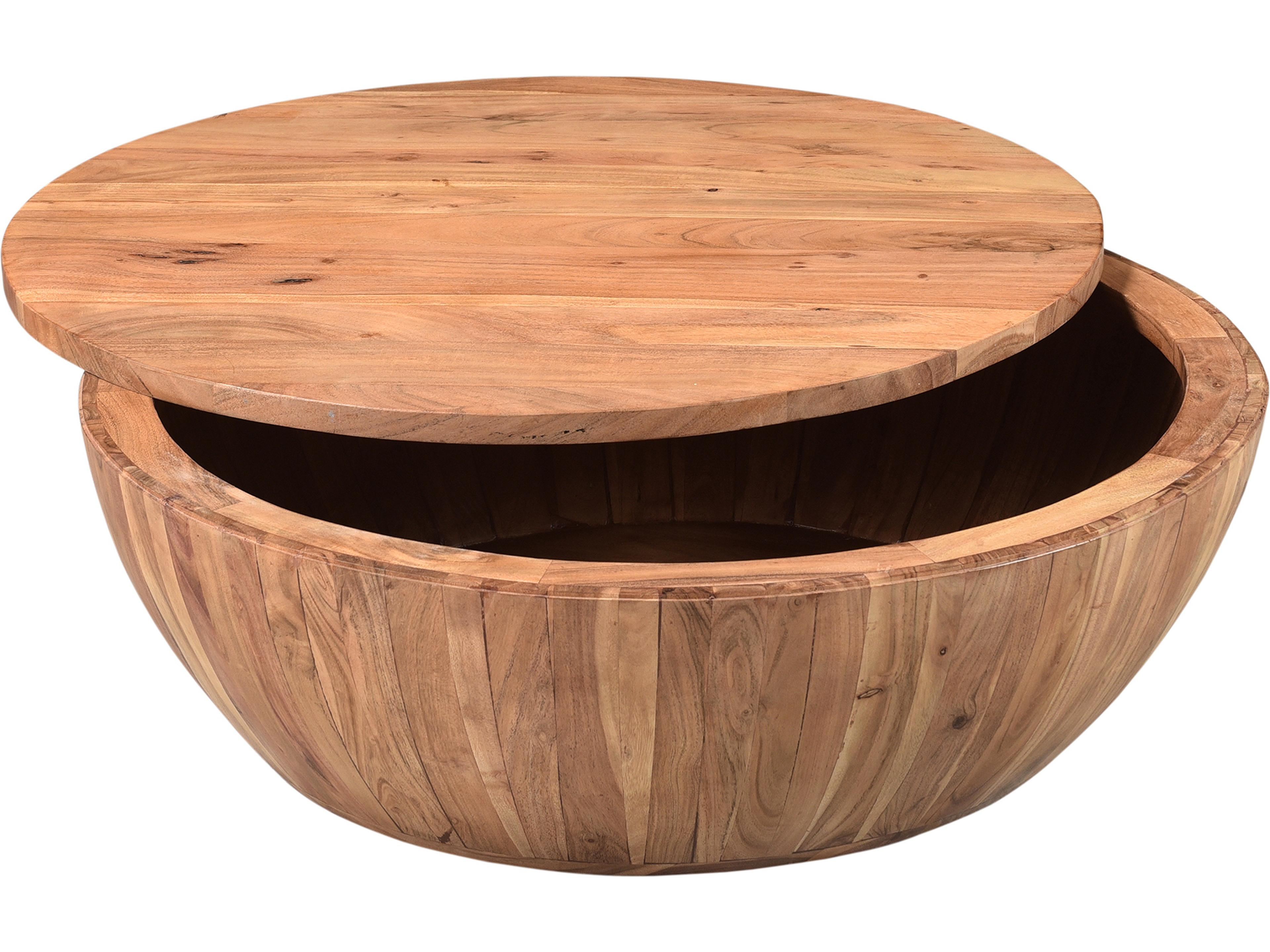 Moe's Home Round Wood Natural Coffee Table