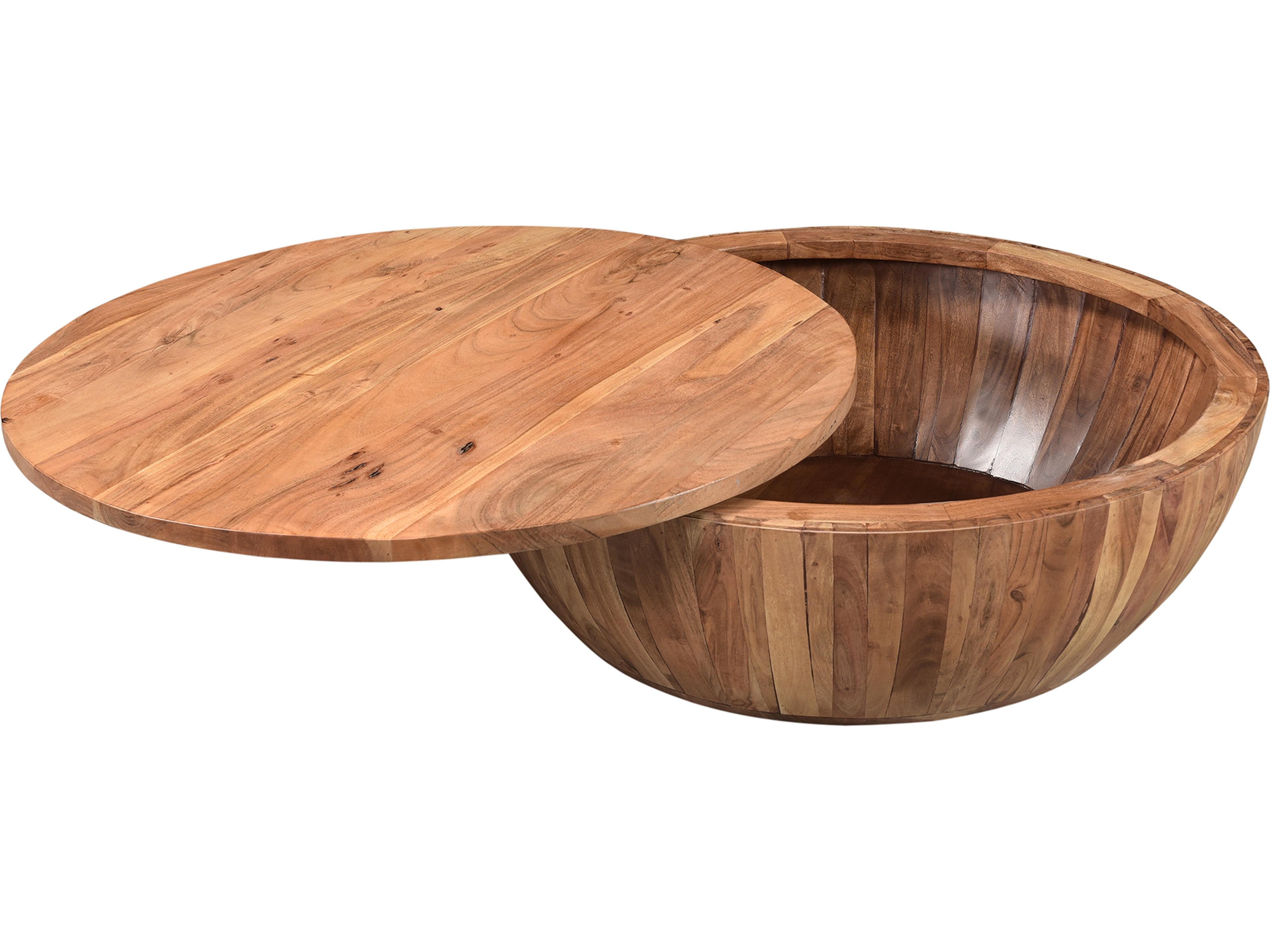 Moe's Home Round Wood Natural Coffee Table