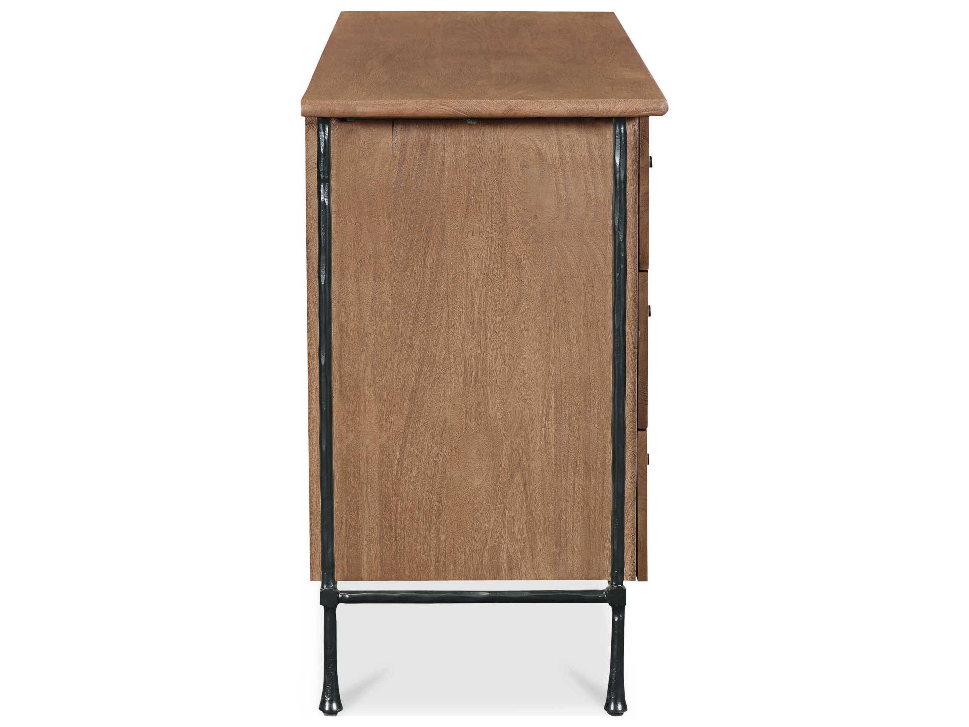 Moe's Home Rene 6-Drawers Acacia Wood Double Dresser