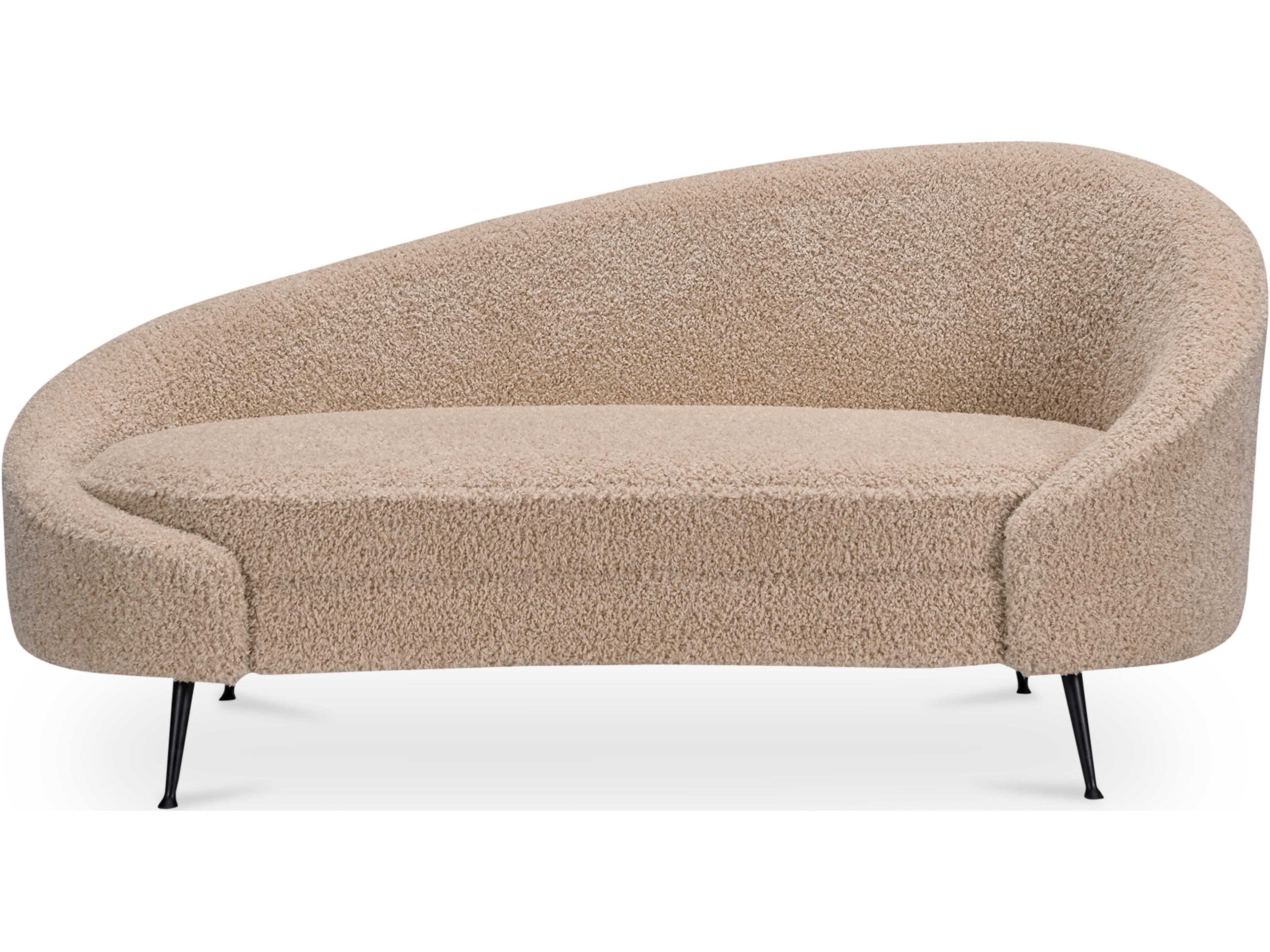 Abigail Light Brown Upholstered Sofa