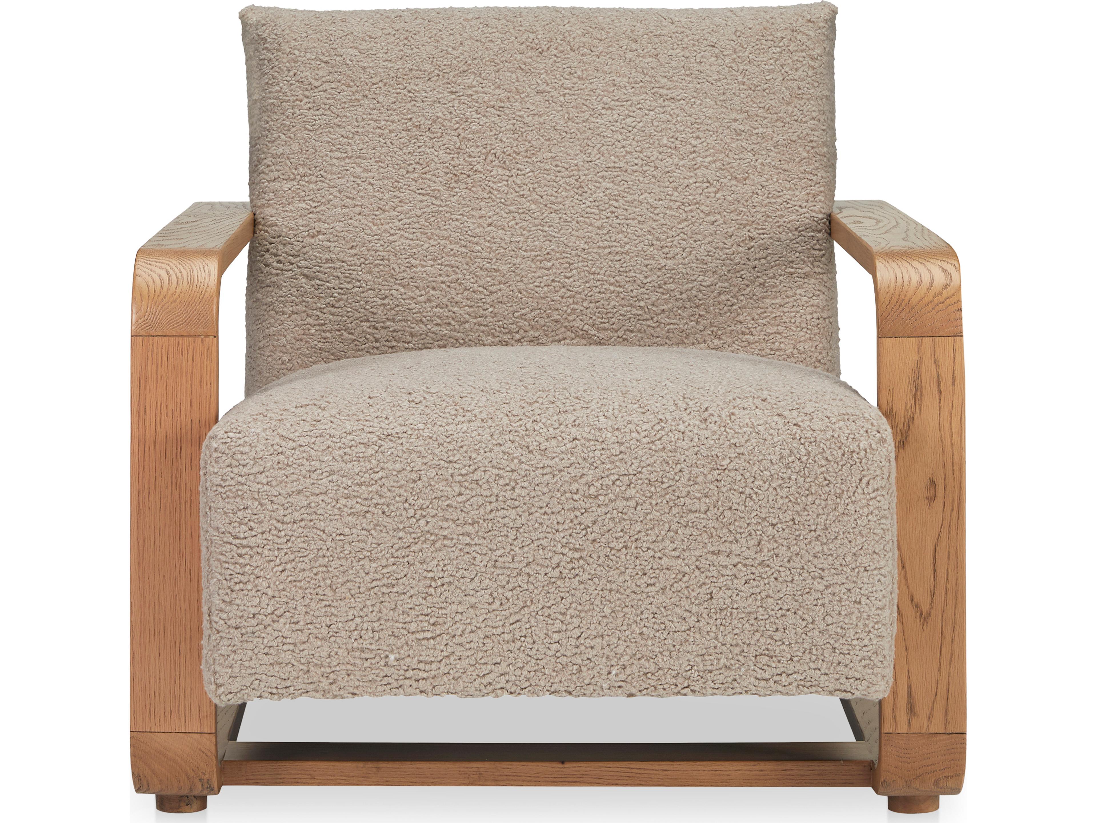 Eckersley Lounge Chair Beige Faux Shearling
